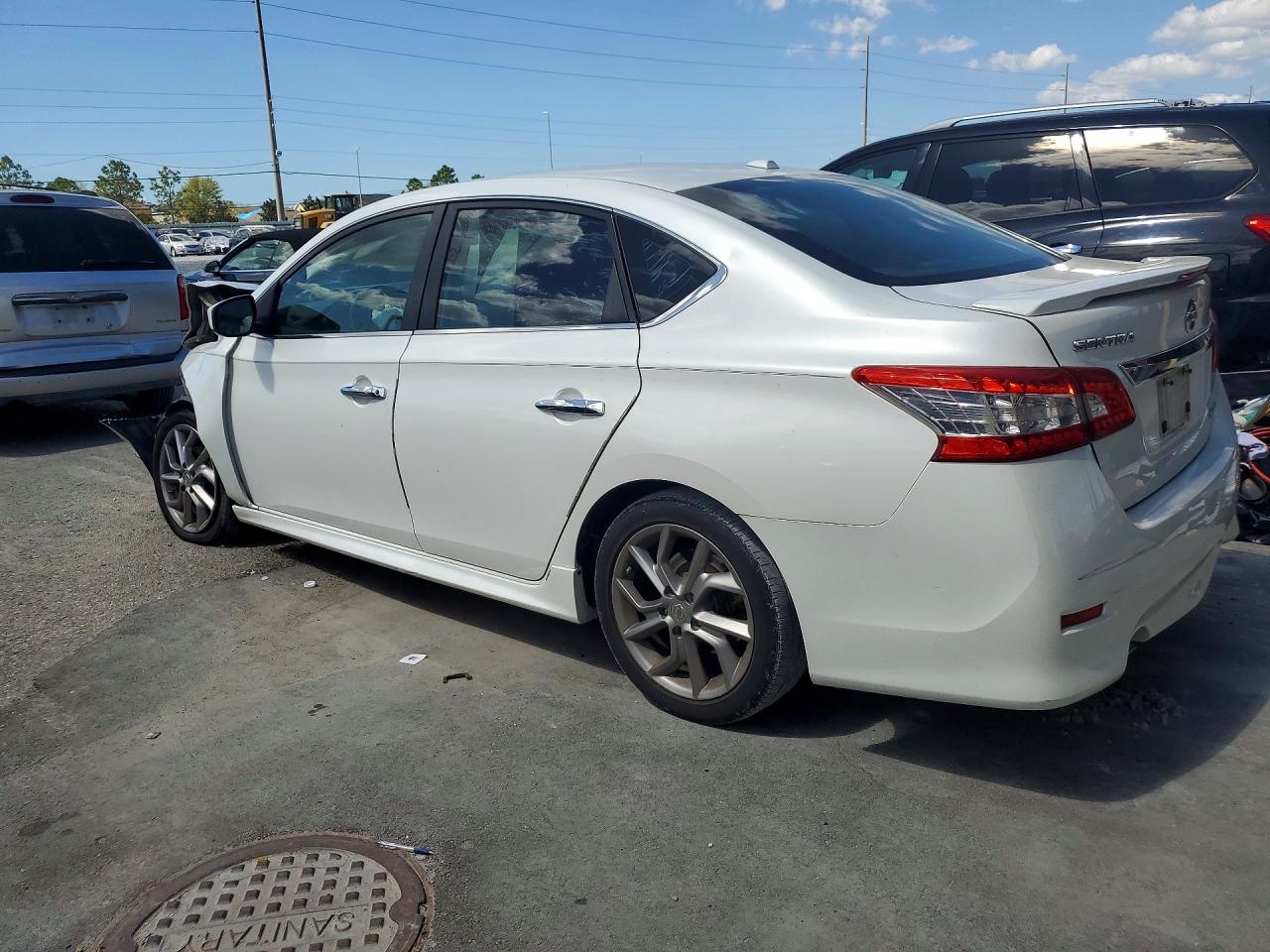 2014 Nissan Sentra Sr White vin: 3N1AB7AP2EL643787