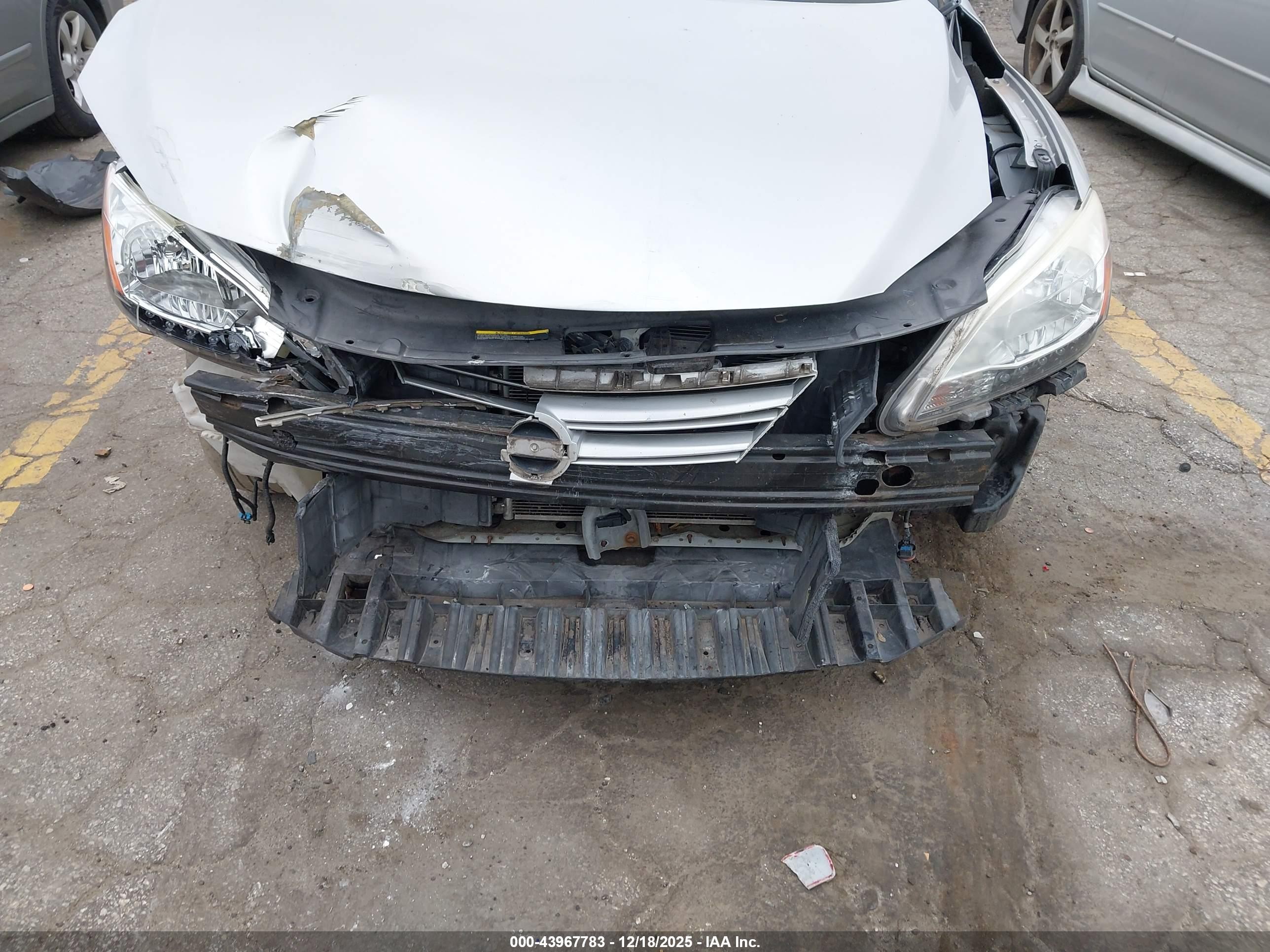 2014 Nissan Sentra Sv Silver vin: 3N1AB7AP2EL654613
