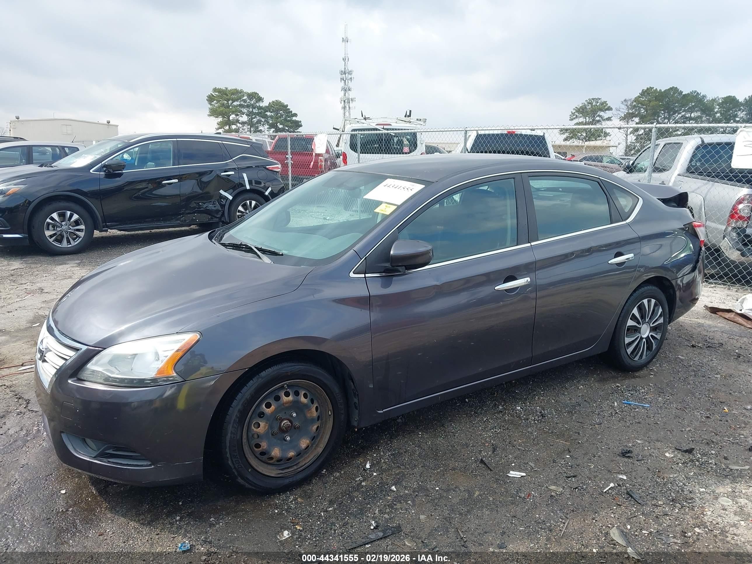 2014 Nissan Sentra Sv Gray vin: 3N1AB7AP2EL658712