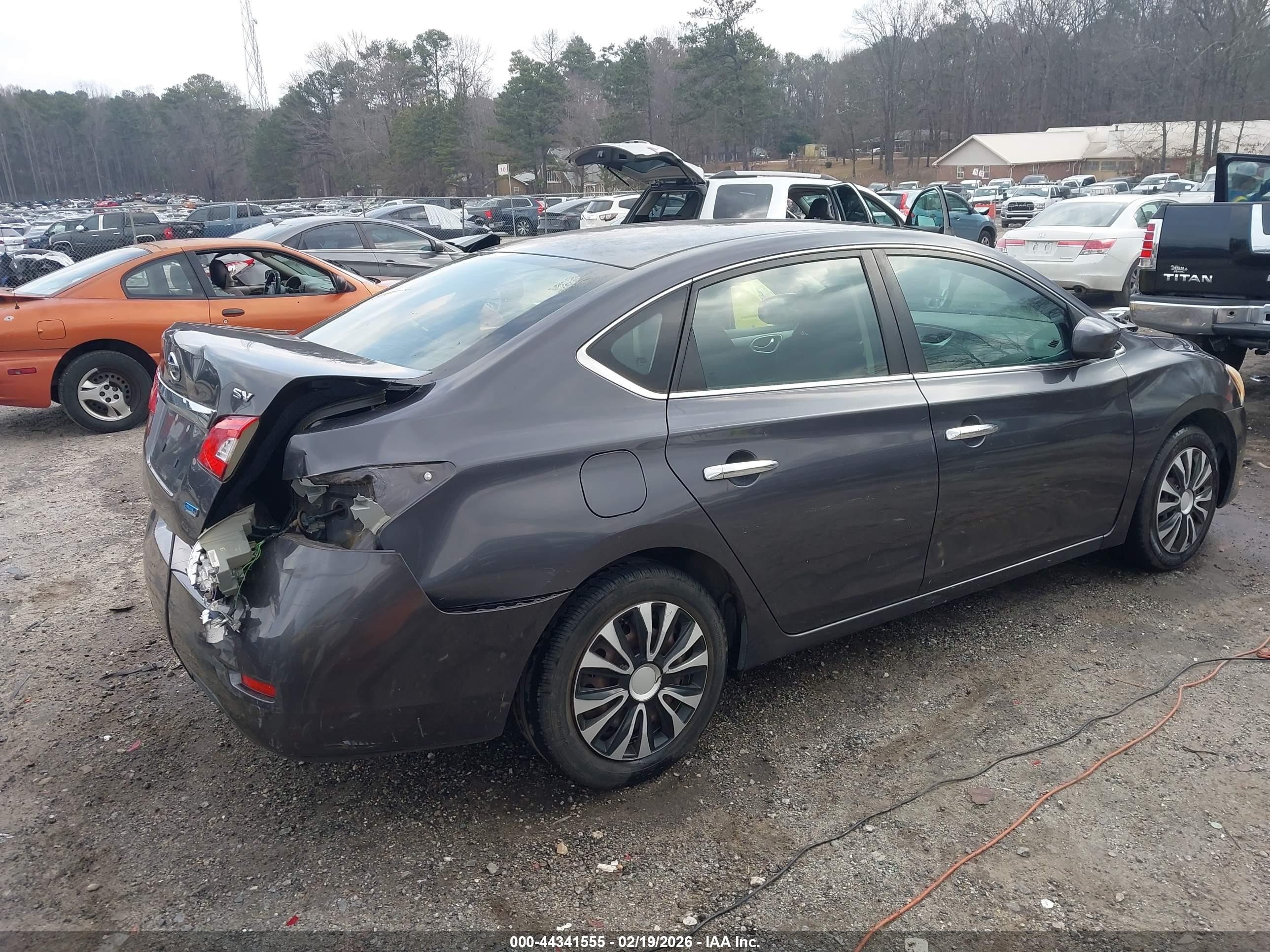 2014 Nissan Sentra Sv Gray vin: 3N1AB7AP2EL658712