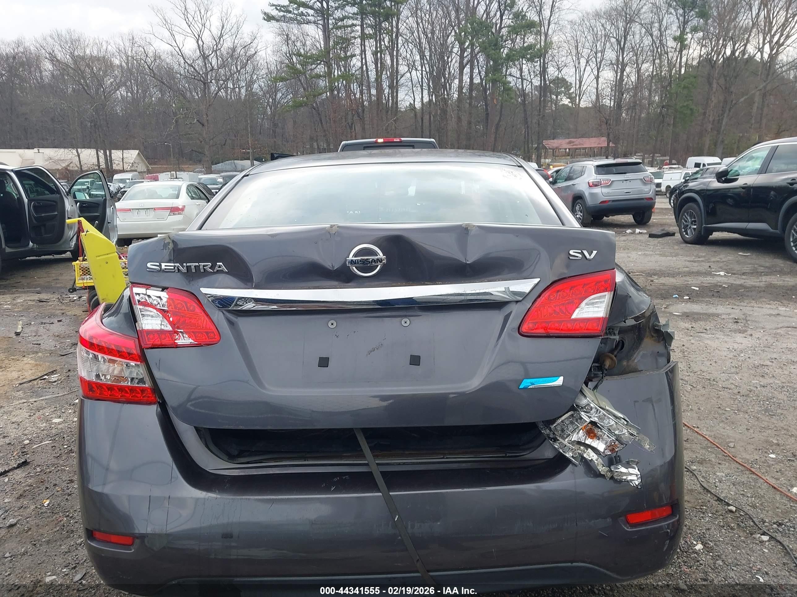 2014 Nissan Sentra Sv Gray vin: 3N1AB7AP2EL658712
