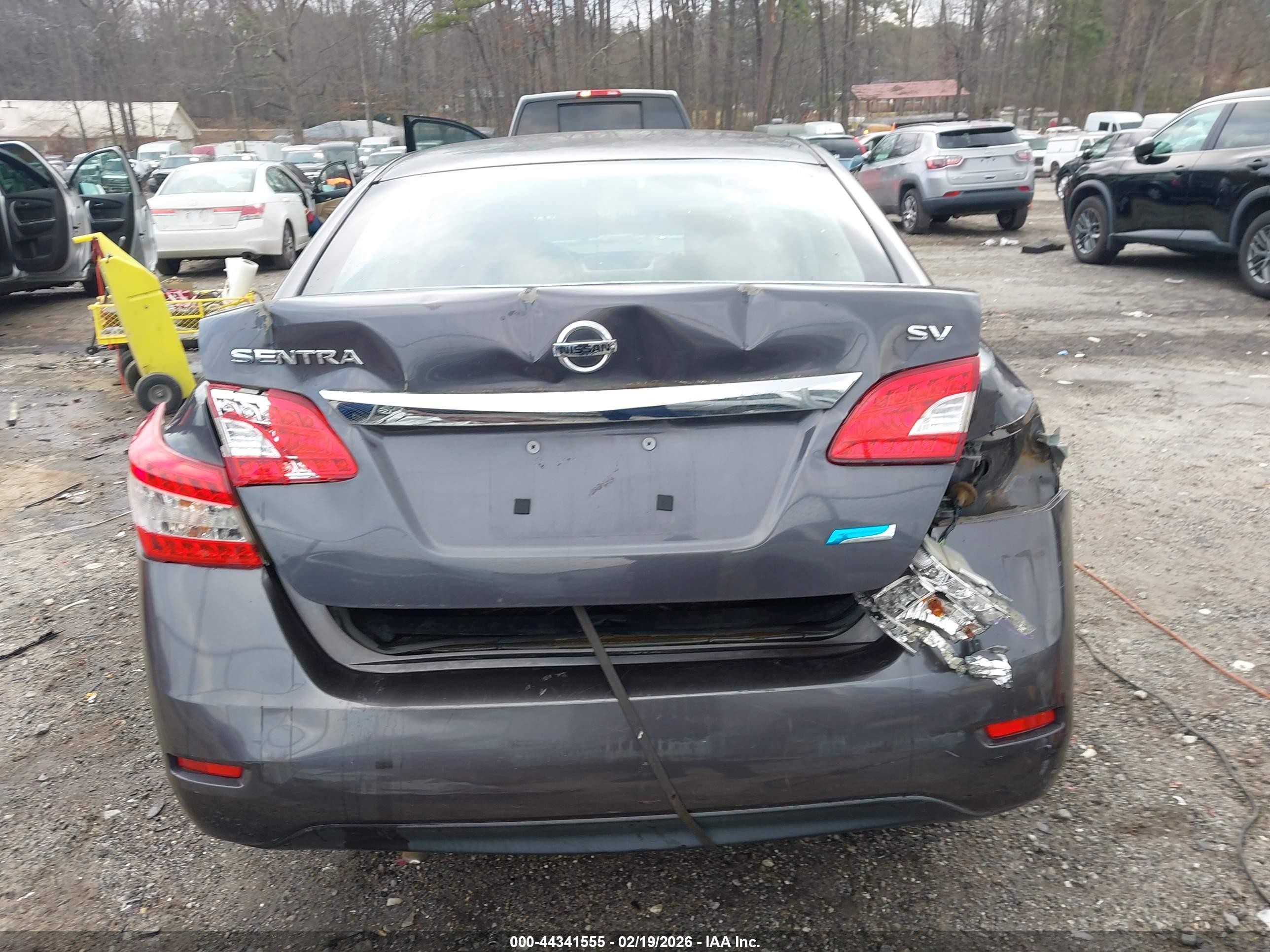 2014 Nissan Sentra Sv Gray vin: 3N1AB7AP2EL658712