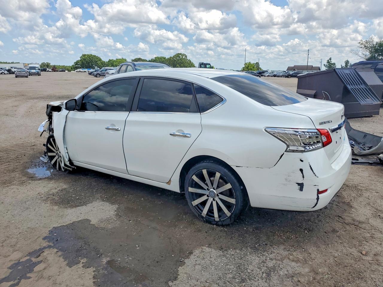 2014 Nissan Sentra S Белый vin: 3N1AB7AP2EL661870