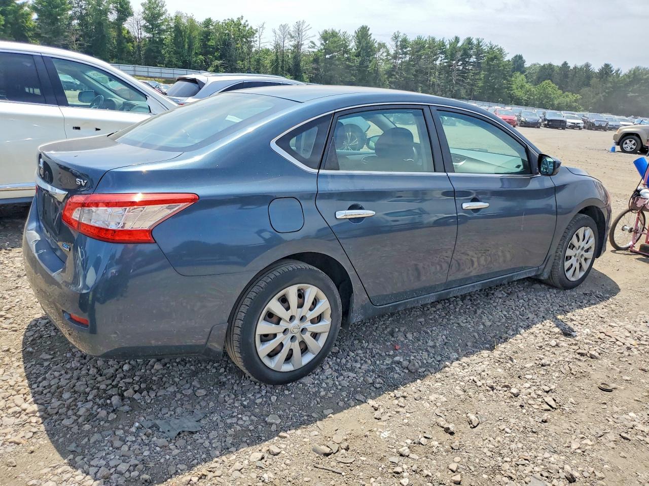 2014 Nissan Sentra S Blue vin: 3N1AB7AP2EL667362