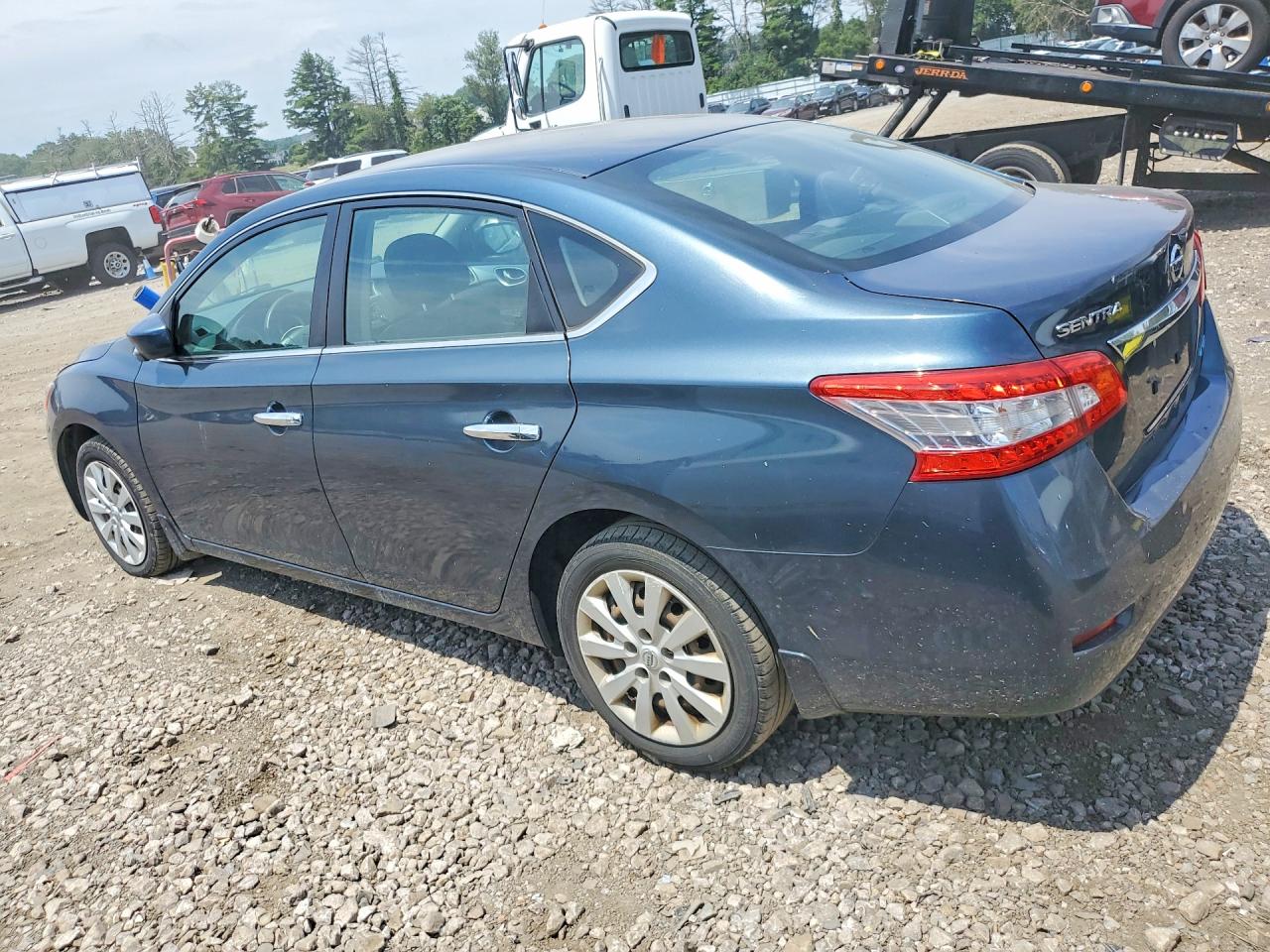 2014 Nissan Sentra S Blue vin: 3N1AB7AP2EL667362