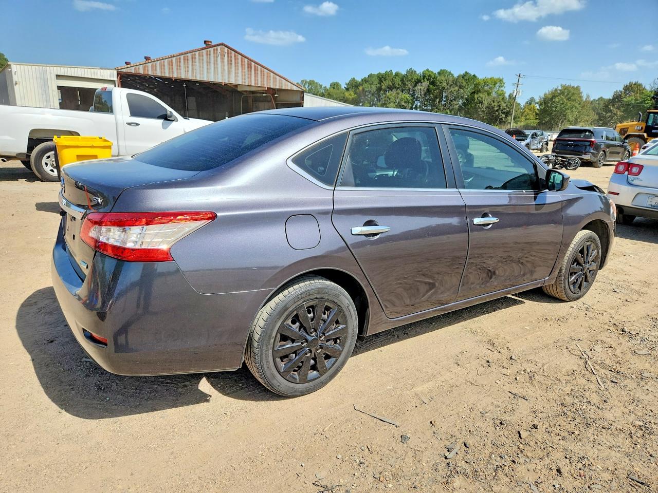 2014 Nissan Sentra Sv Gray vin: 3N1AB7AP2EL670732