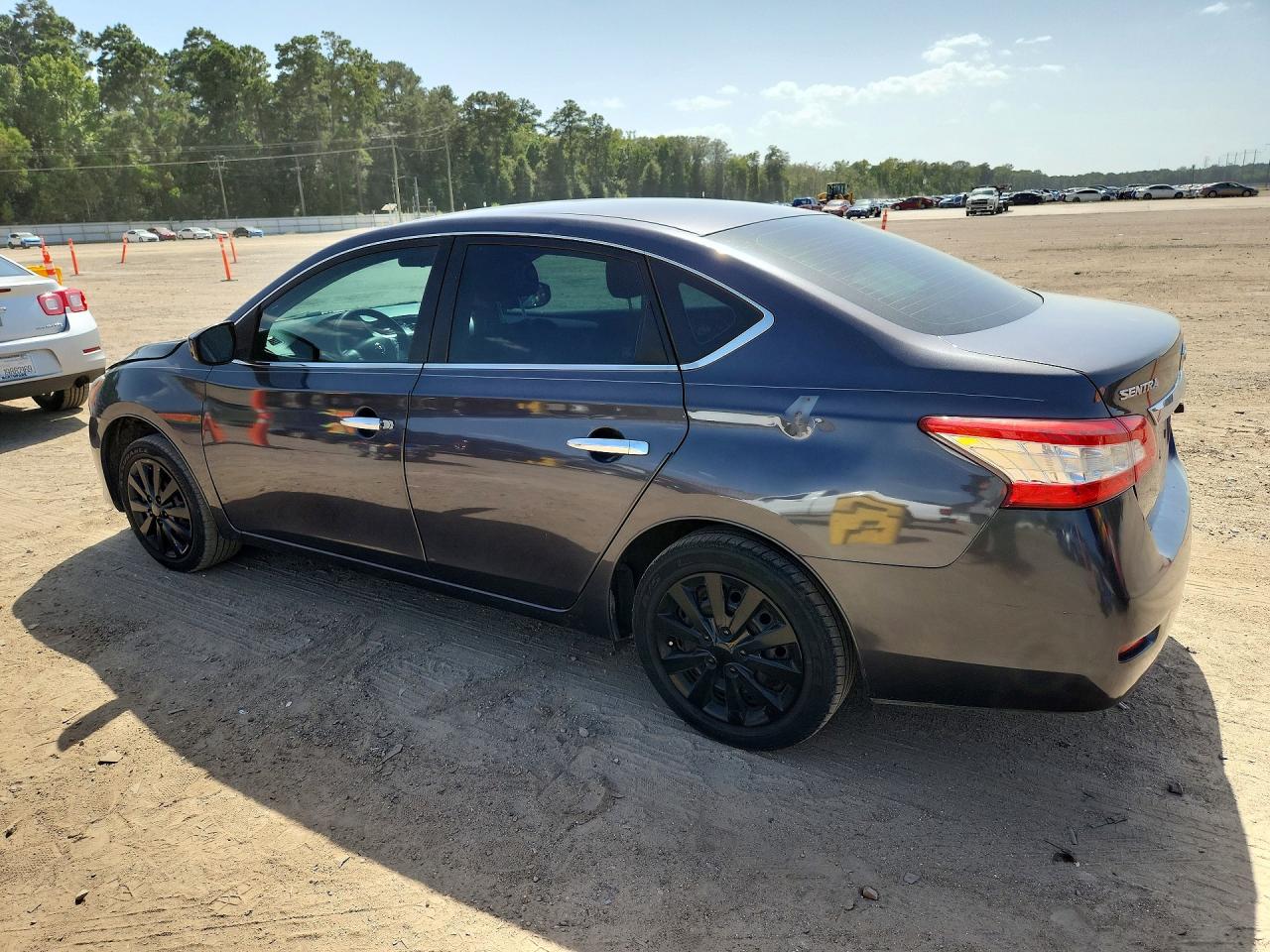 2014 Nissan Sentra Sv Gray vin: 3N1AB7AP2EL670732