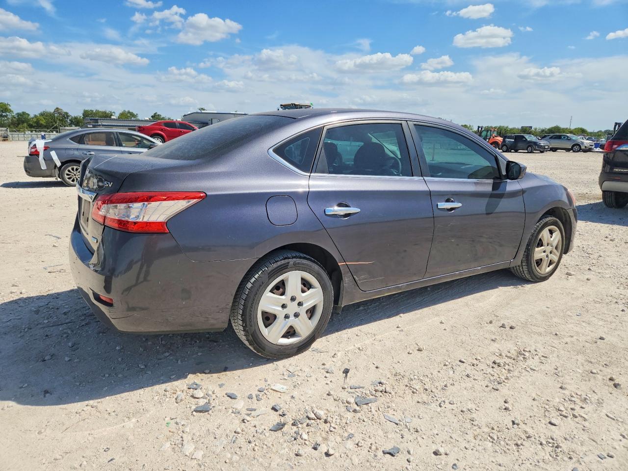 2014 Nissan Sentra Sv Gray vin: 3N1AB7AP2EL673338