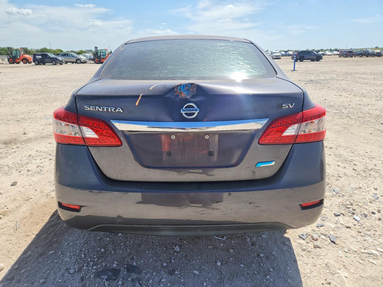 2014 Nissan Sentra Sv Gray vin: 3N1AB7AP2EL673338