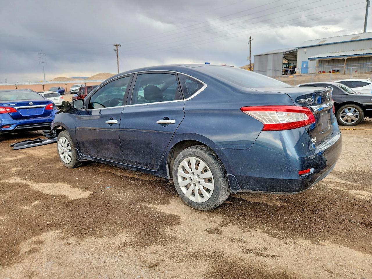 2014 Nissan Sentra Sv Blue vin: 3N1AB7AP2EL676269