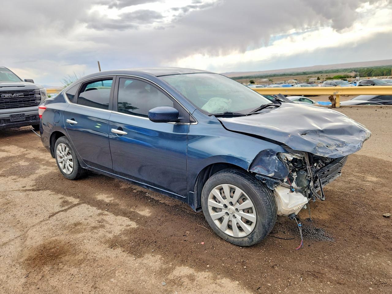 2014 Nissan Sentra Sv Blue vin: 3N1AB7AP2EL676269
