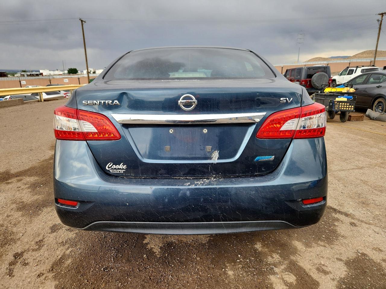 2014 Nissan Sentra Sv Blue vin: 3N1AB7AP2EL676269
