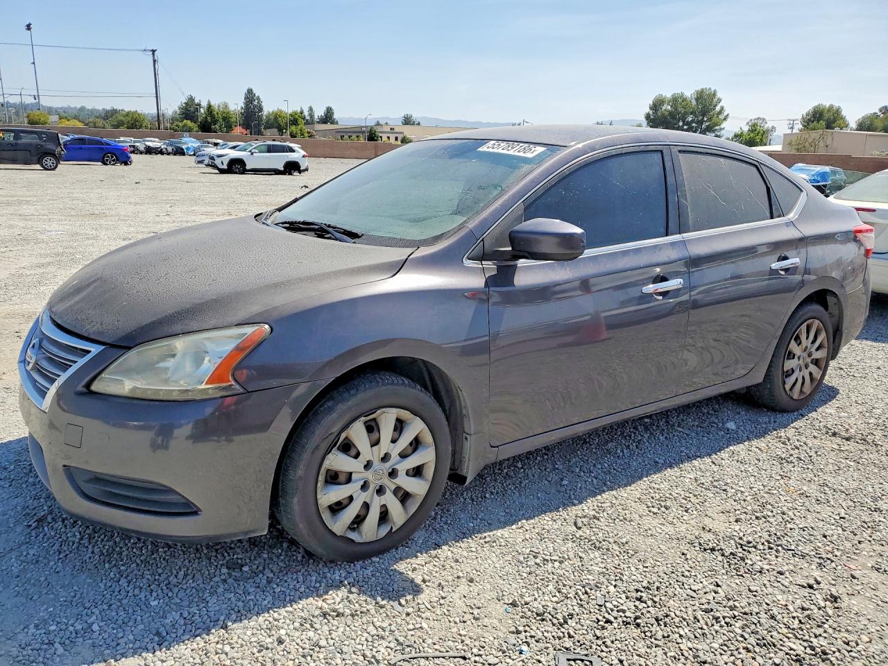 2014 Nissan Sentra S Charcoal vin: 3N1AB7AP2EL678877