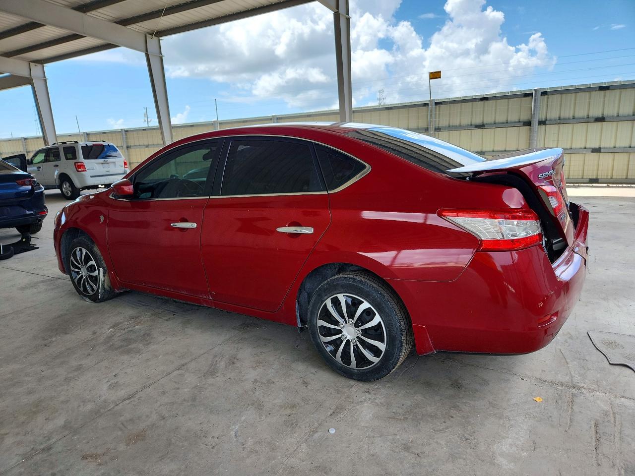 2014 Nissan Sentra Sv Red vin: 3N1AB7AP2EL680869