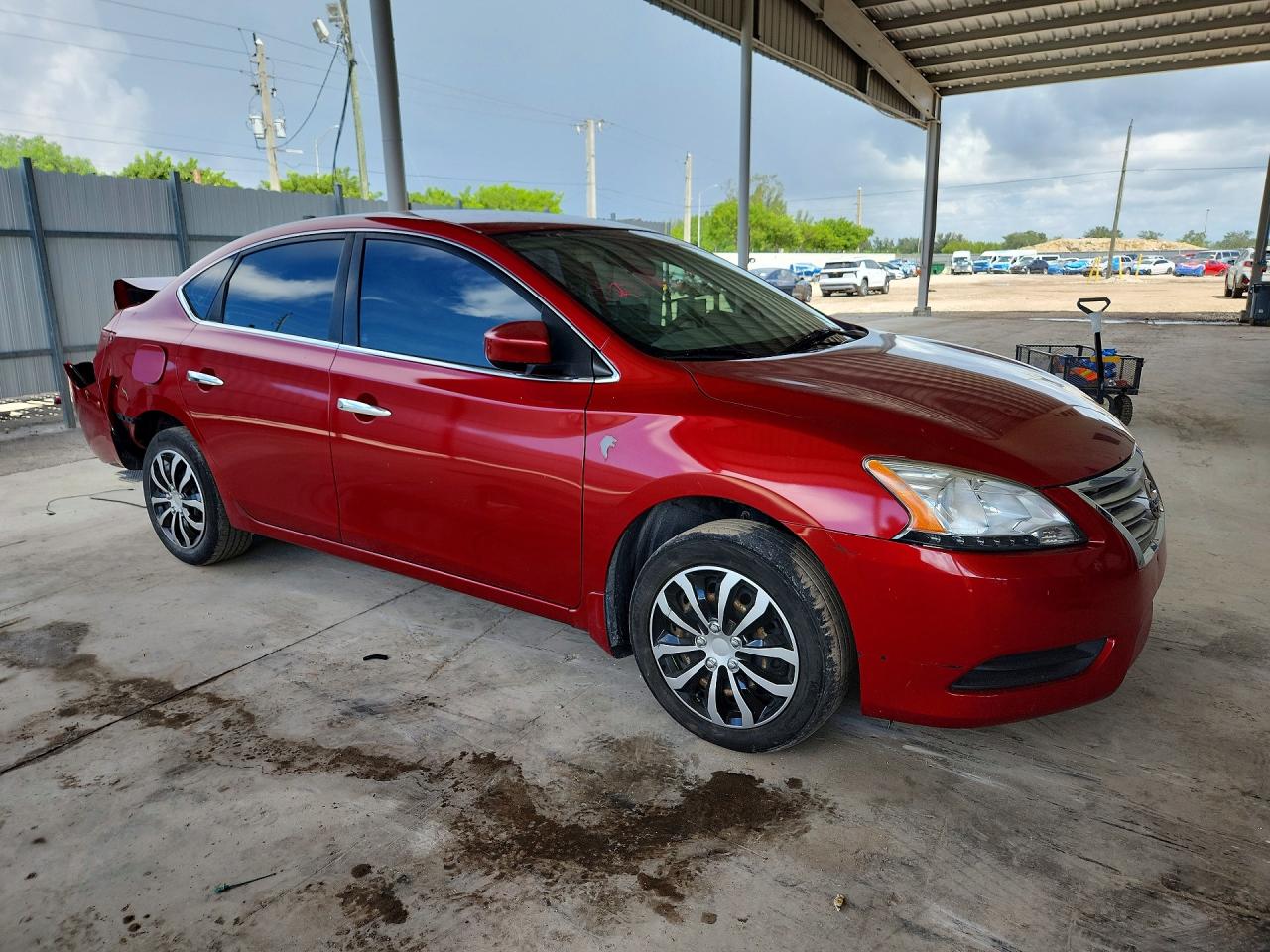 2014 Nissan Sentra Sv Red vin: 3N1AB7AP2EL680869
