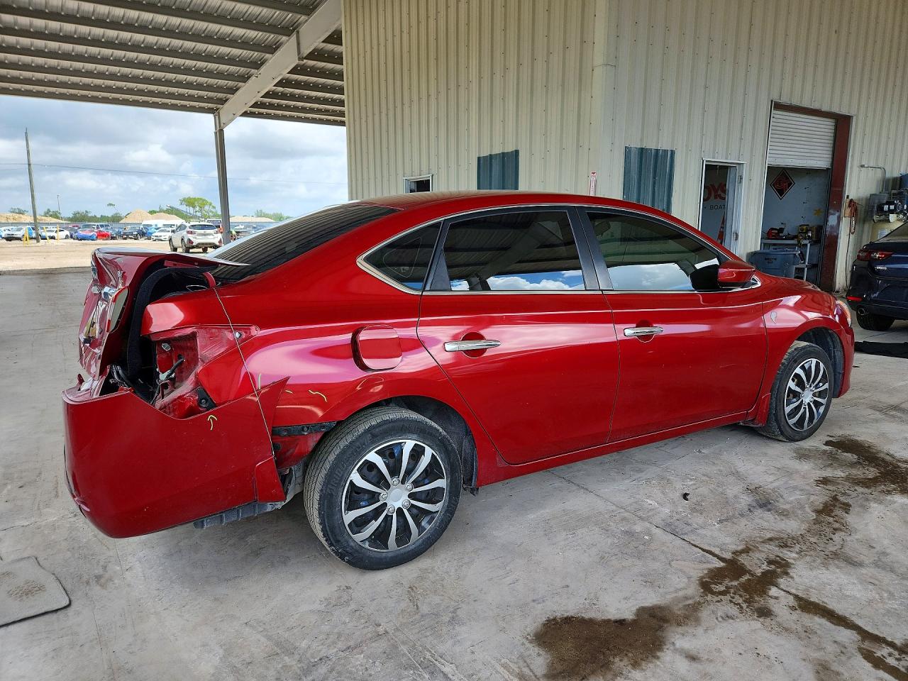 2014 Nissan Sentra Sv Red vin: 3N1AB7AP2EL680869