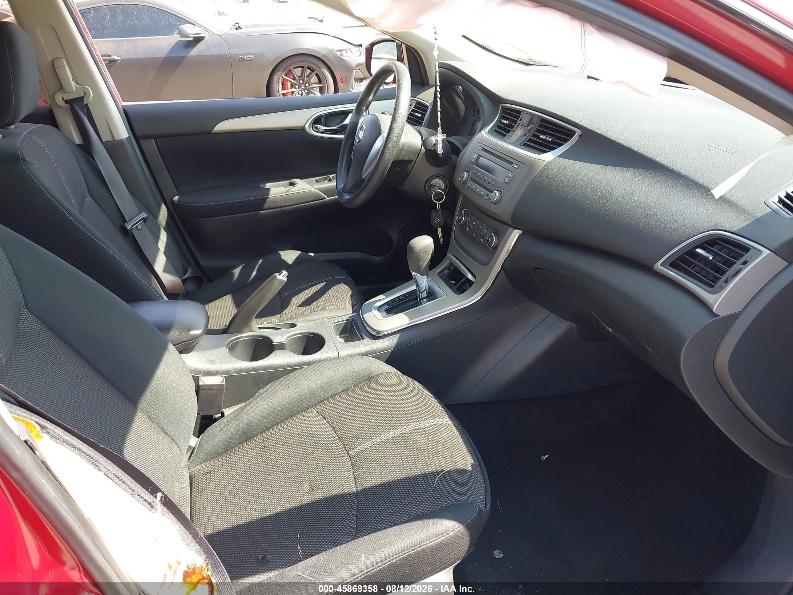 2014 Nissan Sentra S Red vin: 3N1AB7AP2EL692293