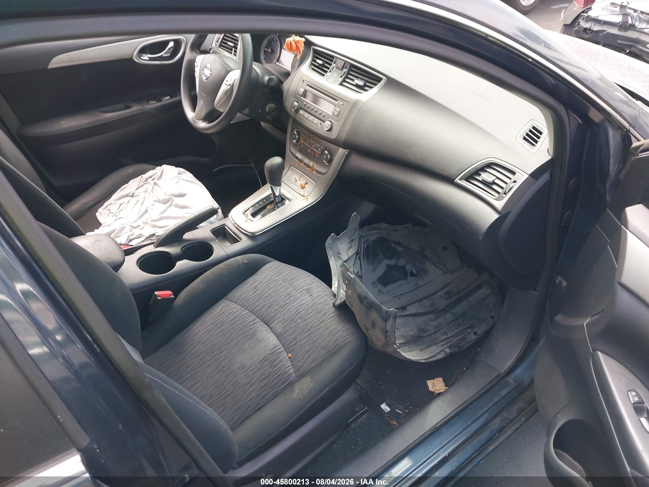 2014 Nissan Sentra Sv Gray vin: 3N1AB7AP2EL694738
