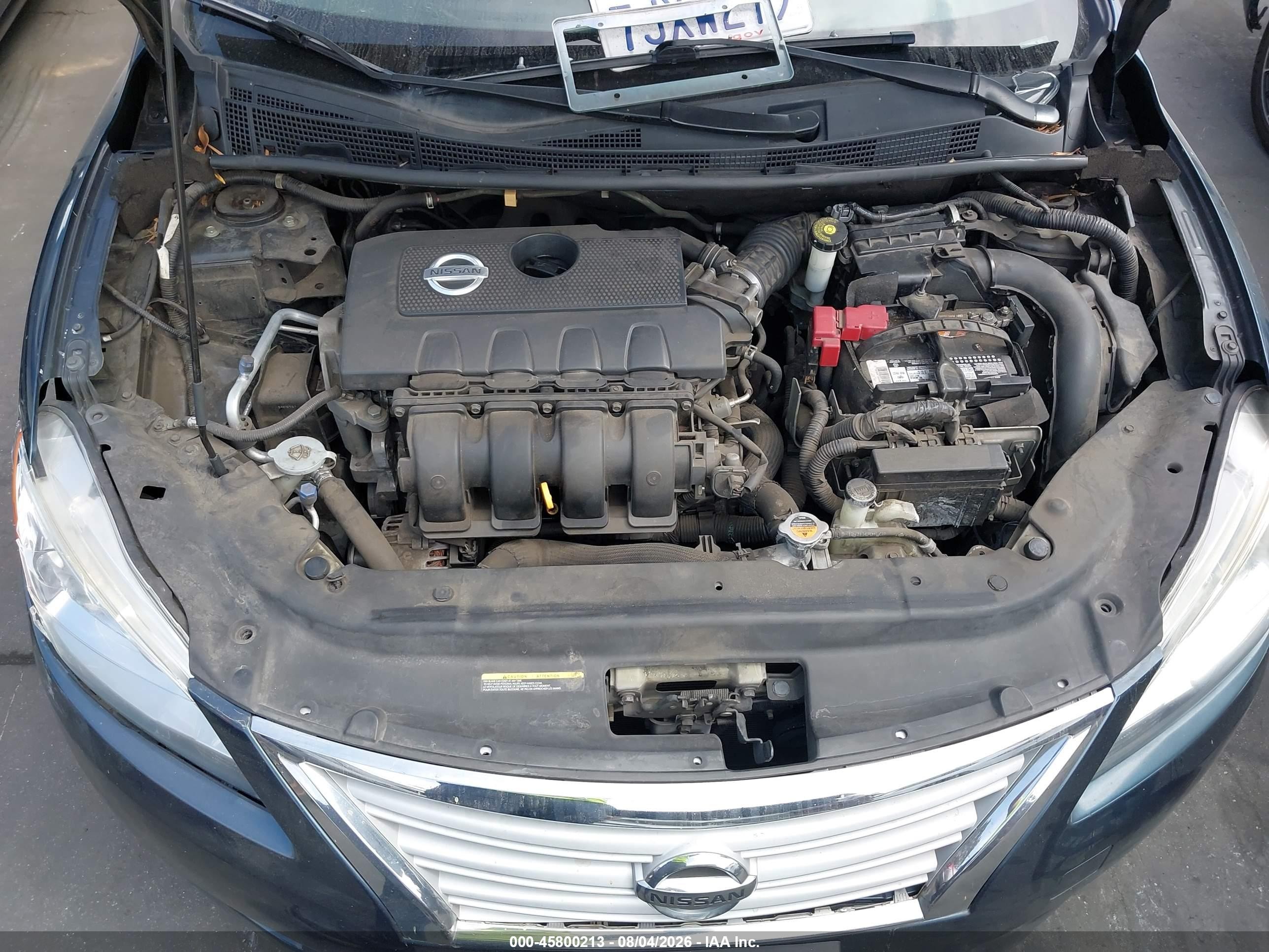 2014 Nissan Sentra Sv Gray vin: 3N1AB7AP2EL694738