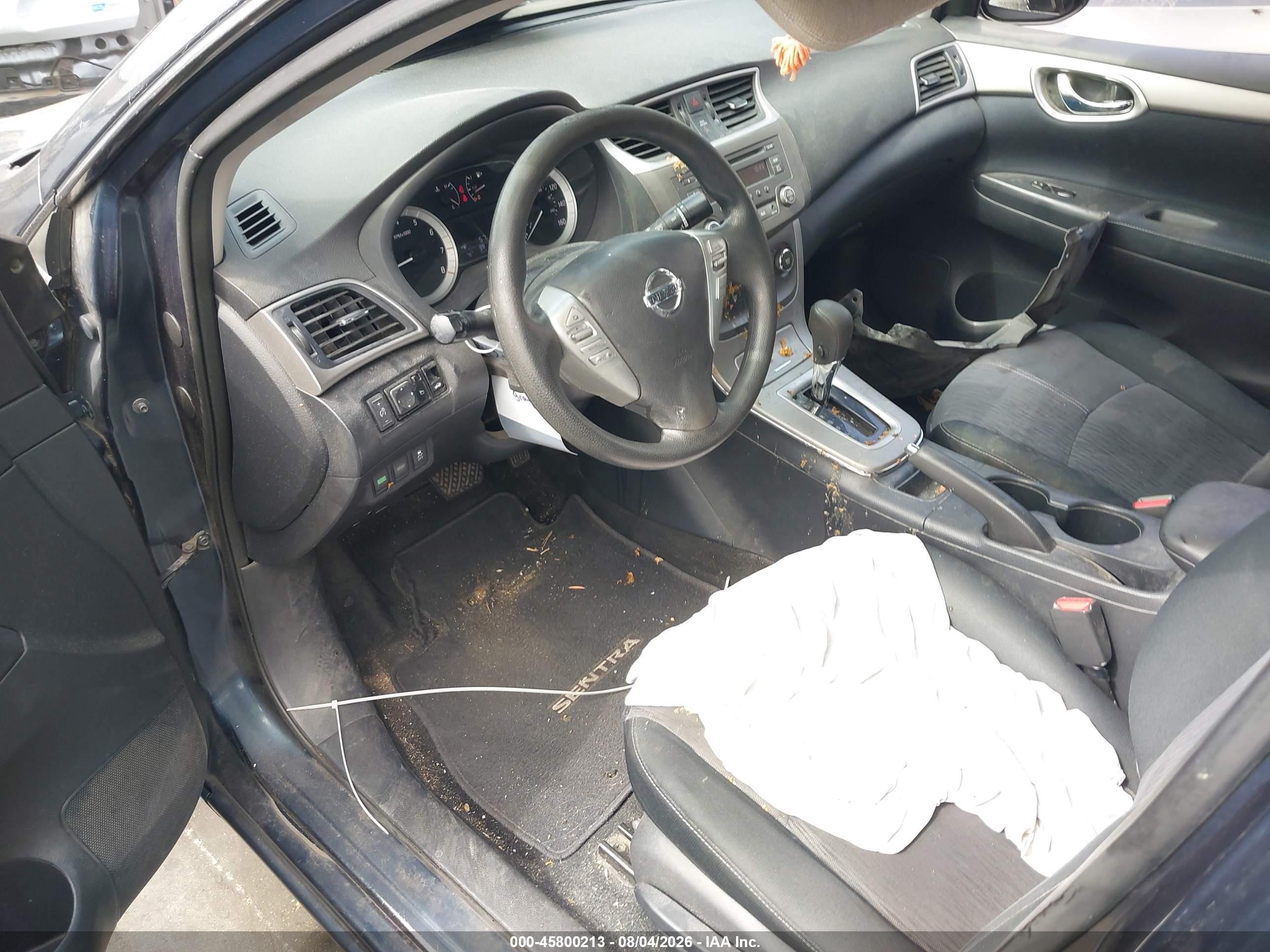 2014 Nissan Sentra Sv Gray vin: 3N1AB7AP2EL694738