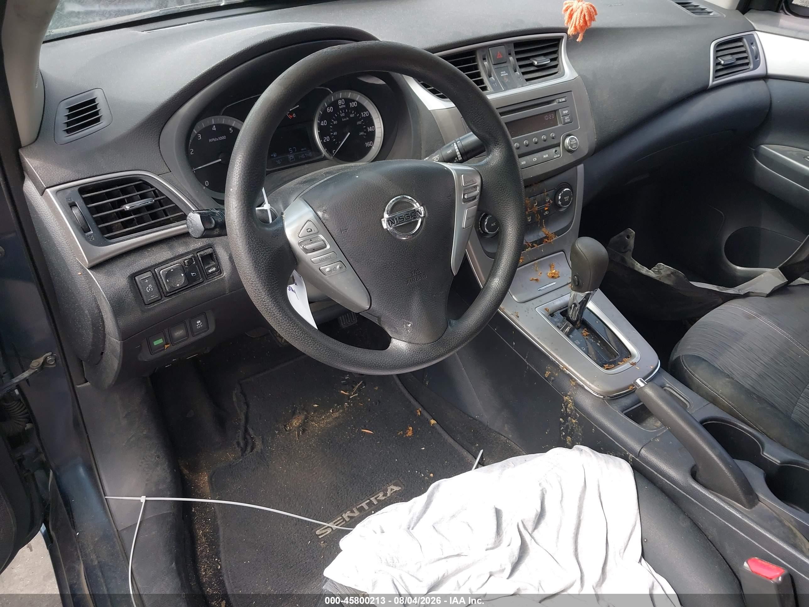 2014 Nissan Sentra Sv Gray vin: 3N1AB7AP2EL694738