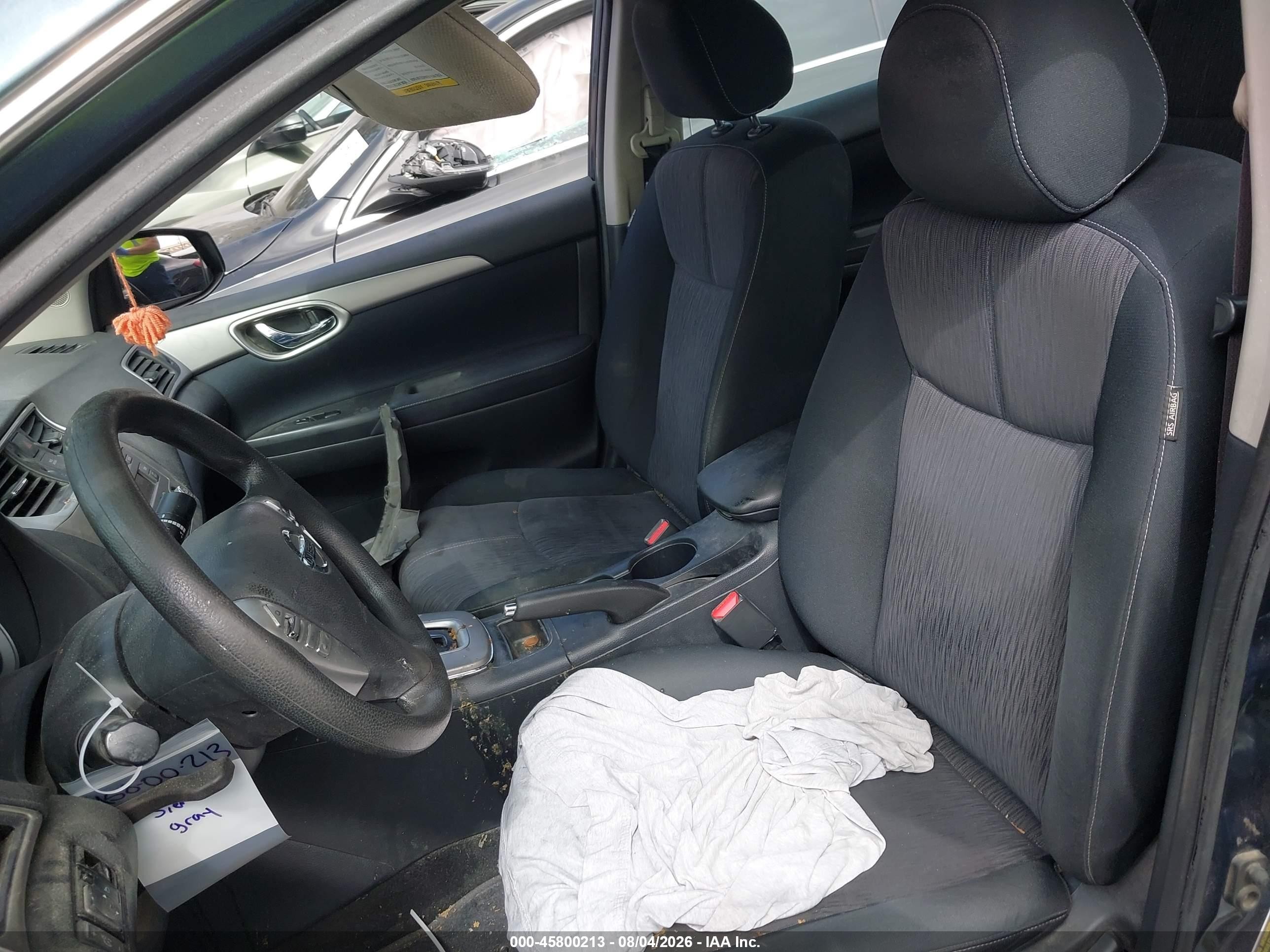 2014 Nissan Sentra Sv Gray vin: 3N1AB7AP2EL694738