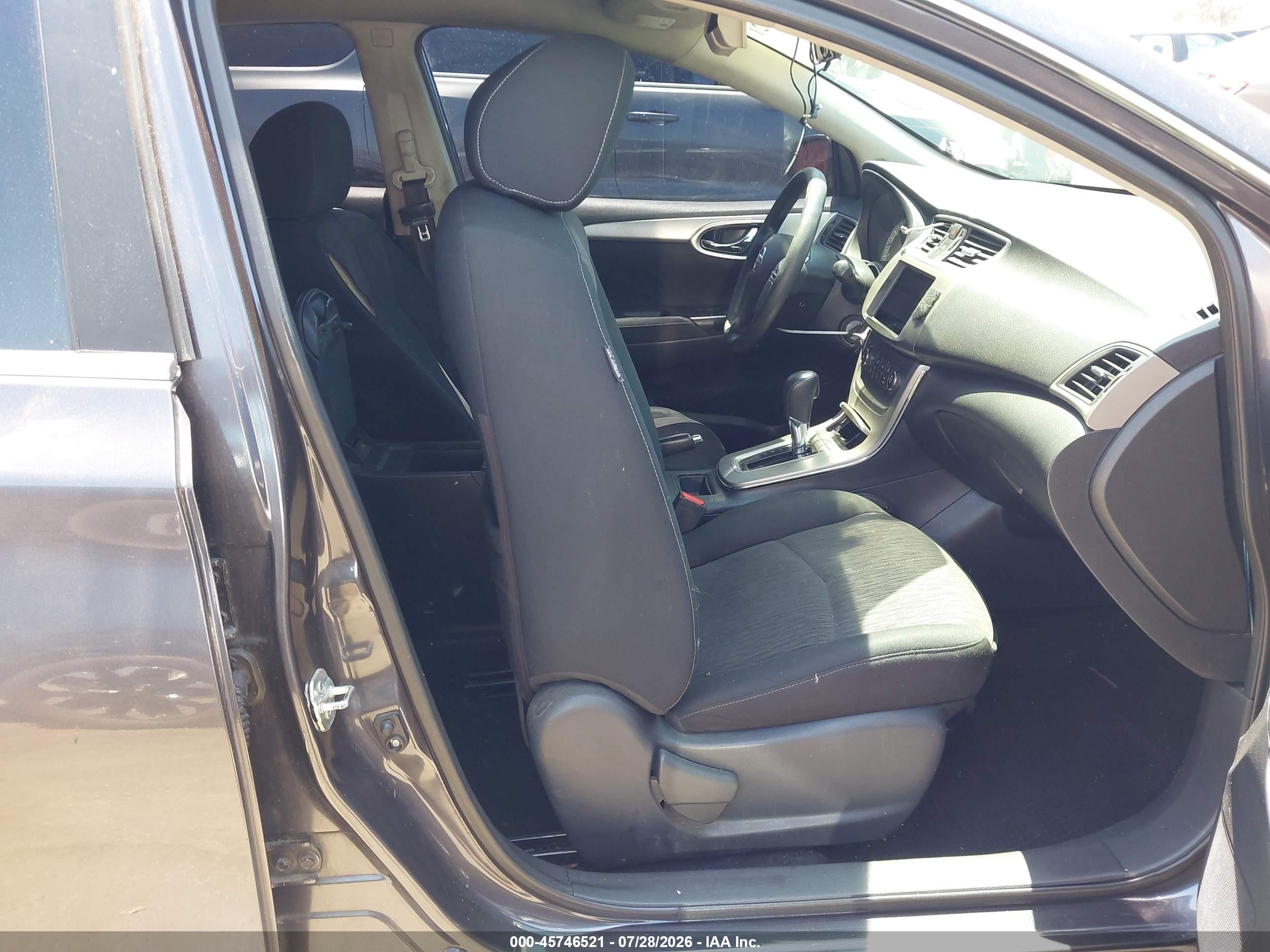 2014 Nissan Sentra Sv Gray vin: 3N1AB7AP2EL695050