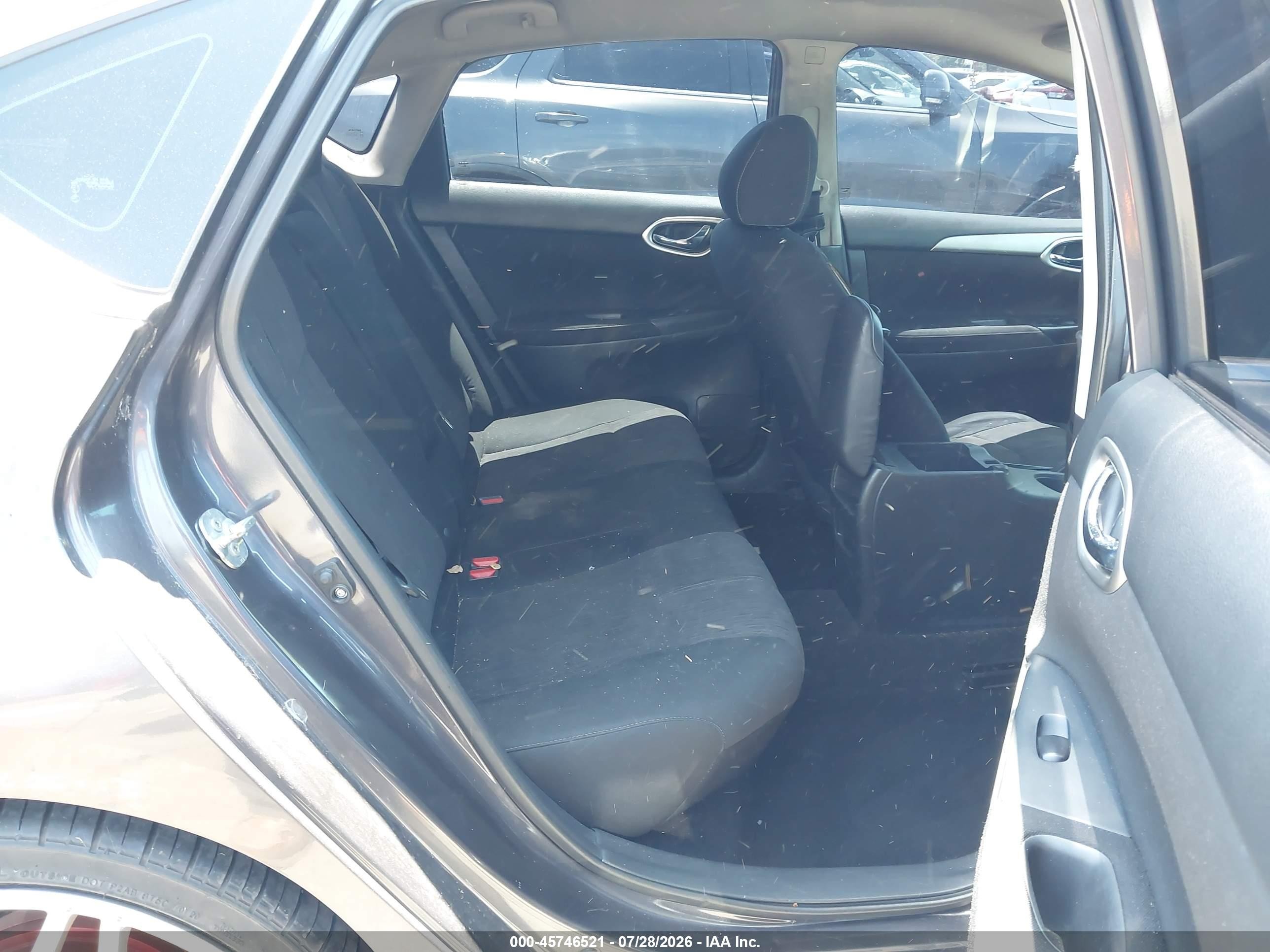 2014 Nissan Sentra Sv Gray vin: 3N1AB7AP2EL695050