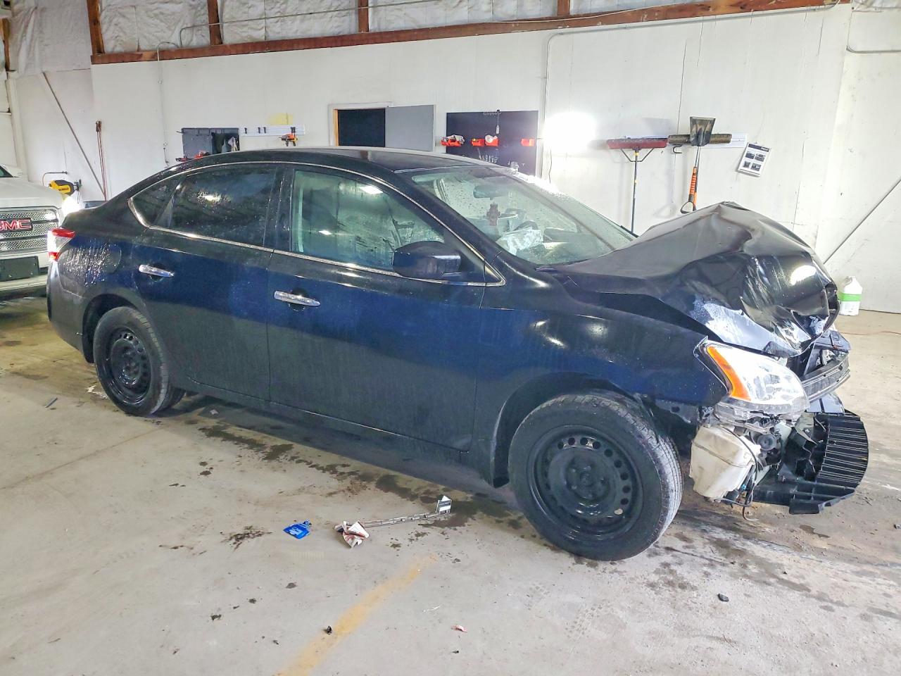2014 Nissan Sentra Sv Black vin: 3N1AB7AP2EL695548