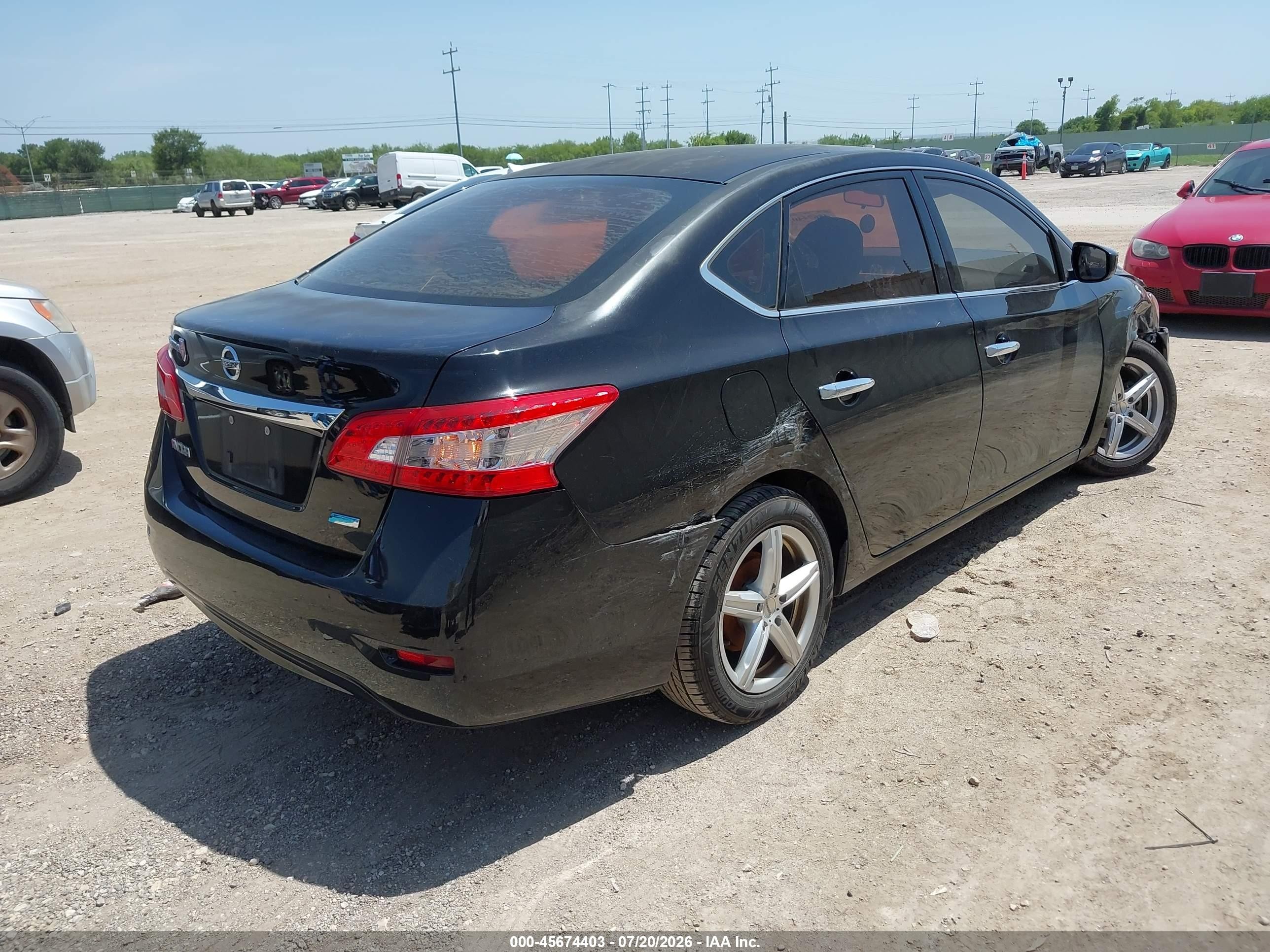 2014 Nissan Sentra S Черный vin: 3N1AB7AP2EY202891