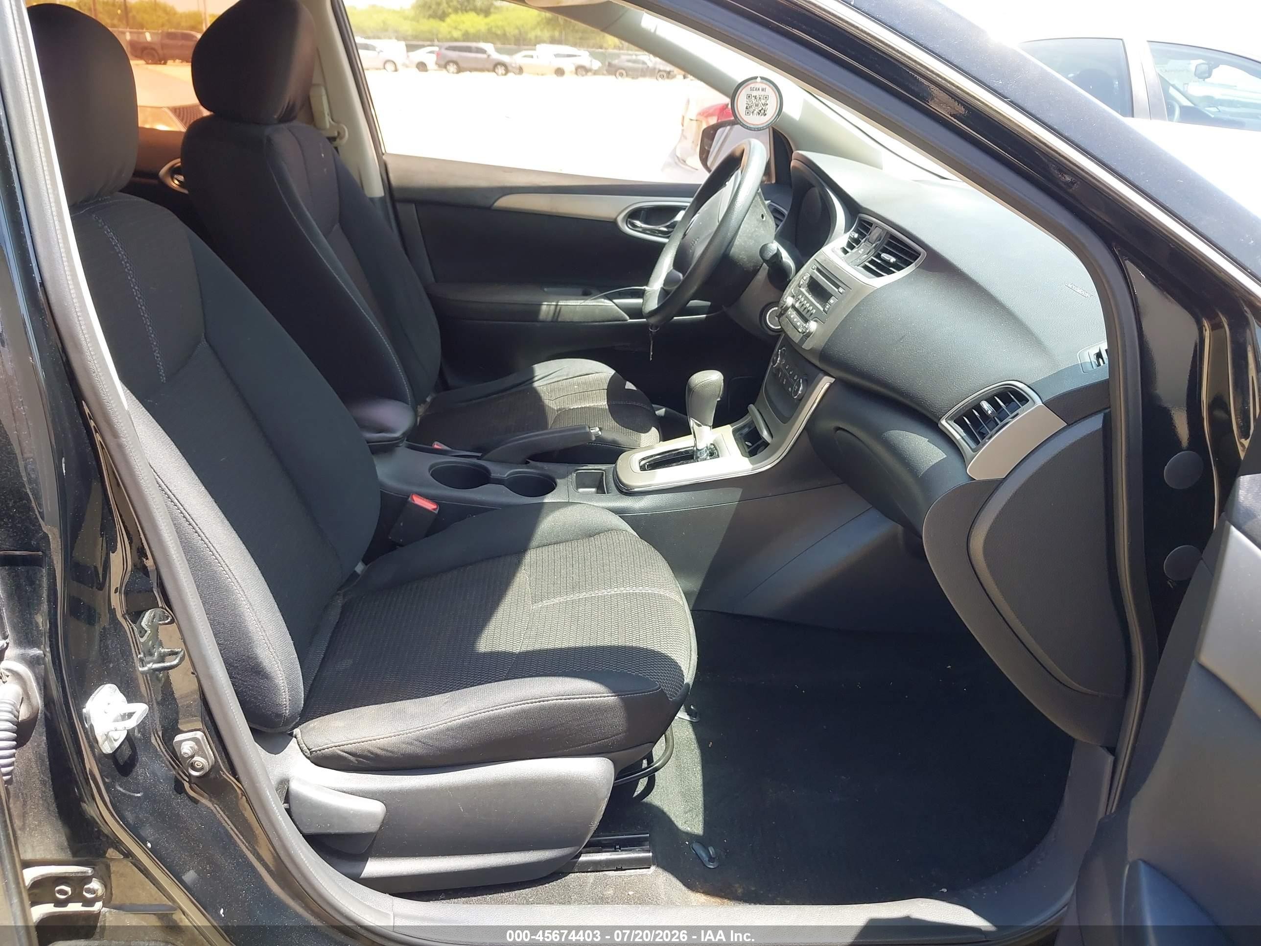 2014 Nissan Sentra S Черный vin: 3N1AB7AP2EY202891