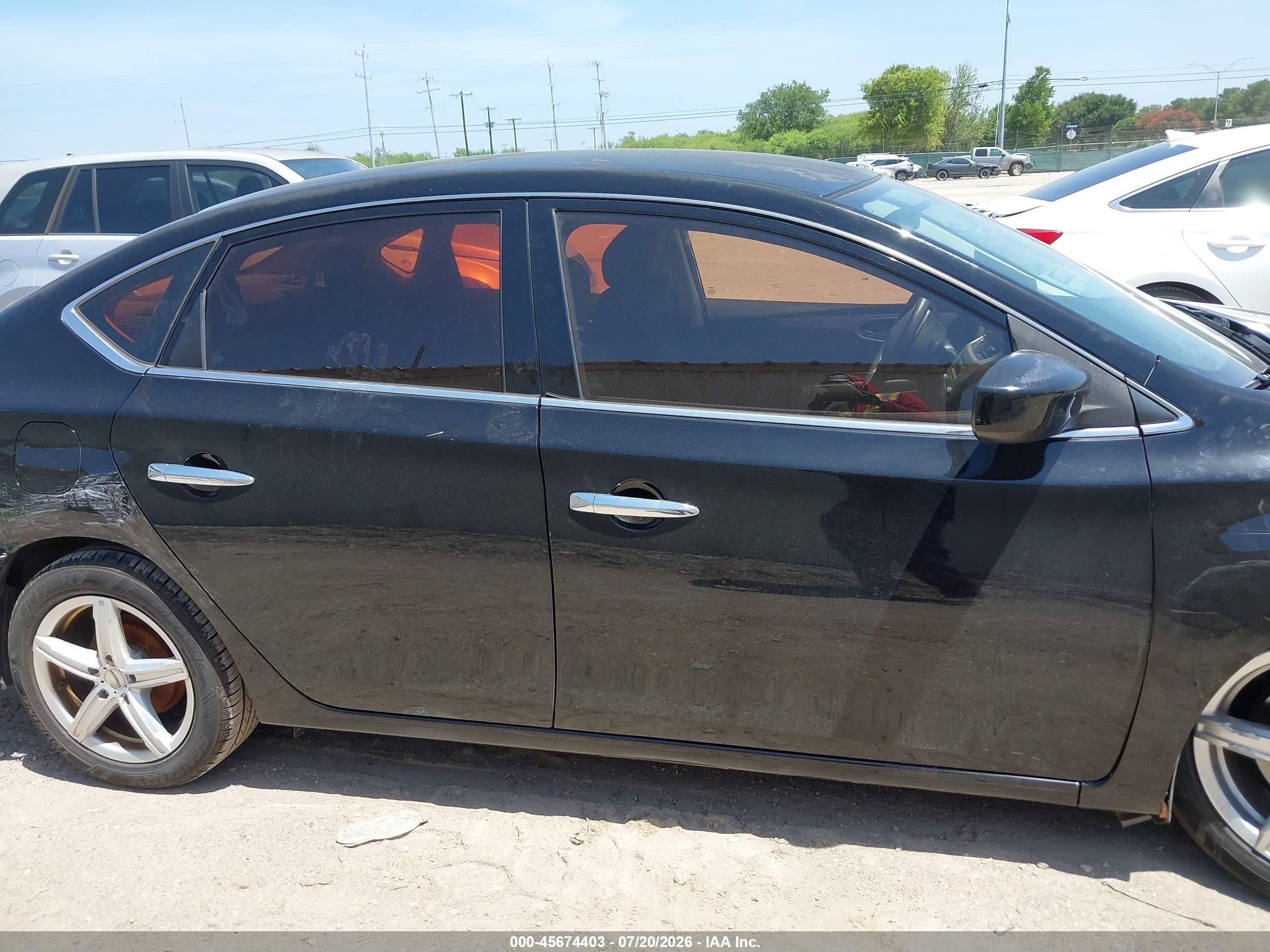 2014 Nissan Sentra S Черный vin: 3N1AB7AP2EY202891
