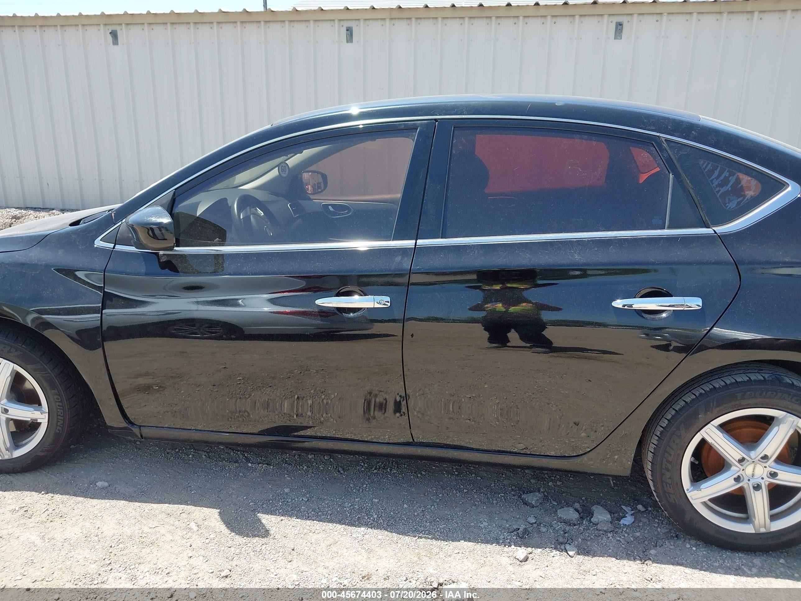 2014 Nissan Sentra S Черный vin: 3N1AB7AP2EY202891