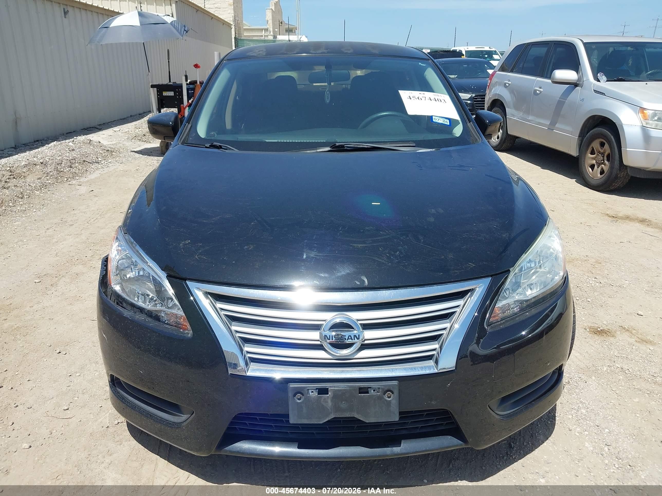 2014 Nissan Sentra S Черный vin: 3N1AB7AP2EY202891