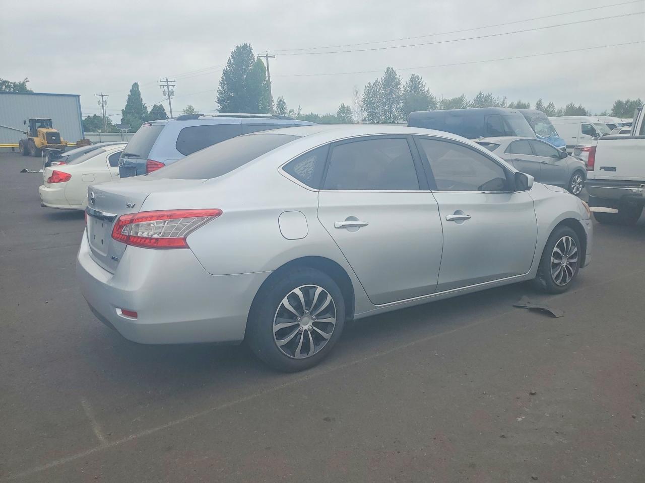 2014 Nissan Sentra Sv Silver vin: 3N1AB7AP2EY206276