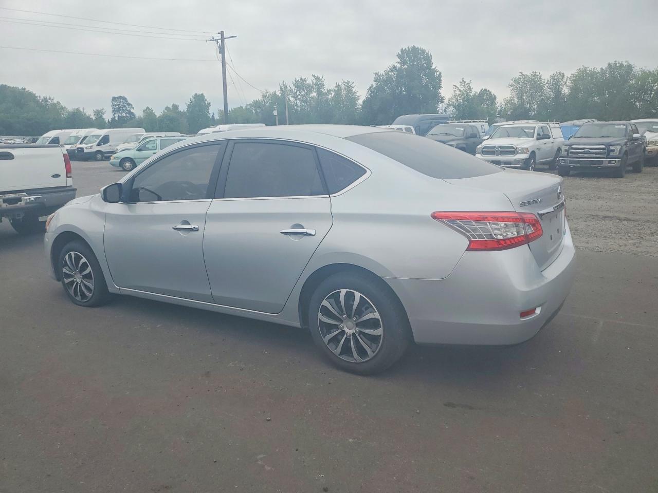 2014 Nissan Sentra Sv Silver vin: 3N1AB7AP2EY206276