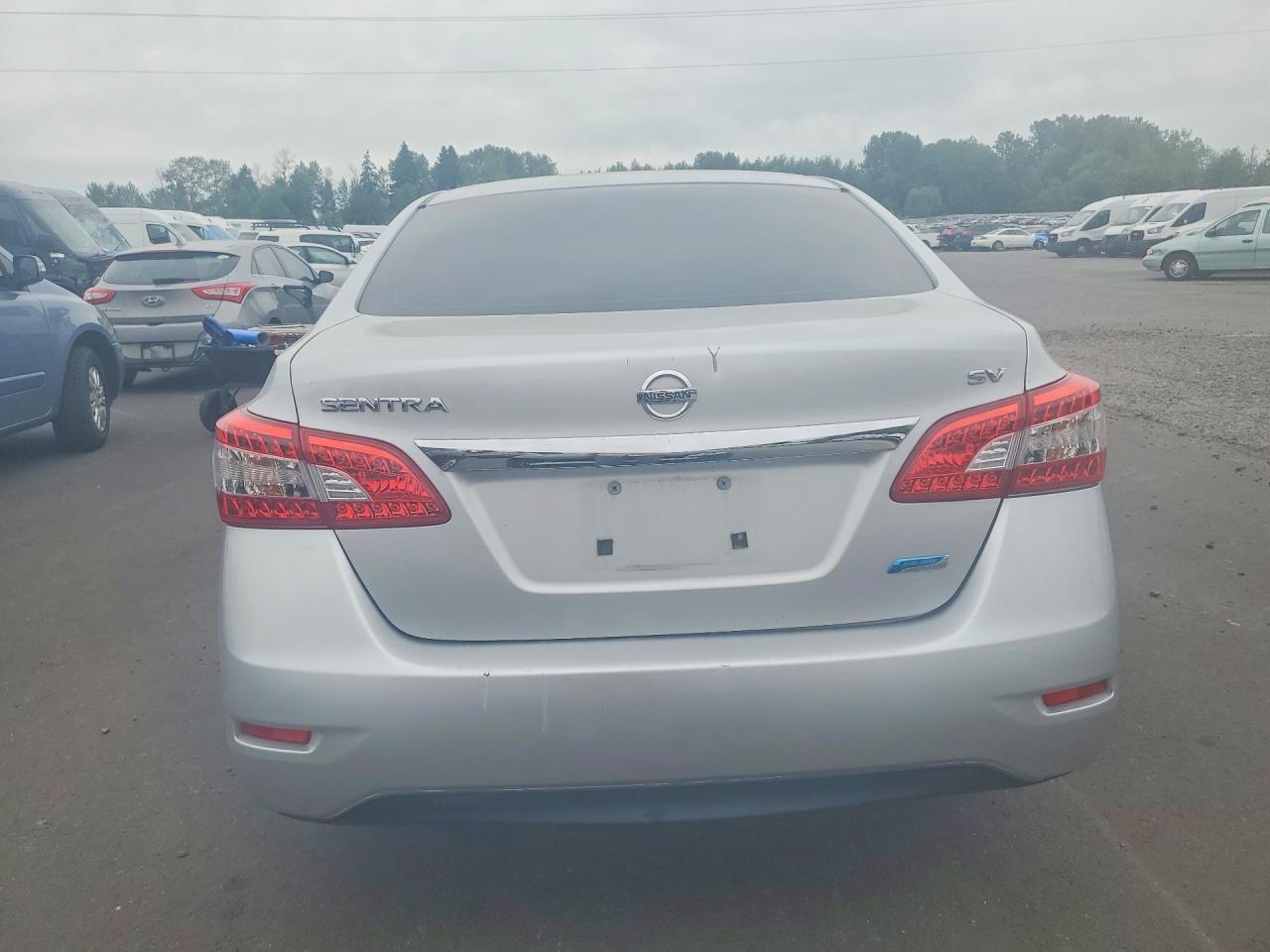 2014 Nissan Sentra Sv Silver vin: 3N1AB7AP2EY206276