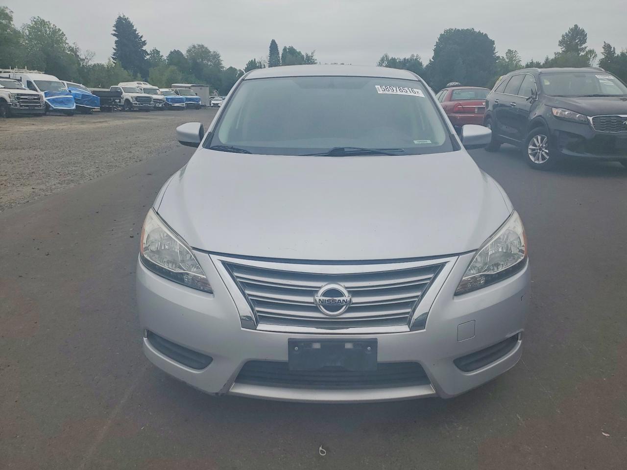 2014 Nissan Sentra Sv Silver vin: 3N1AB7AP2EY206276