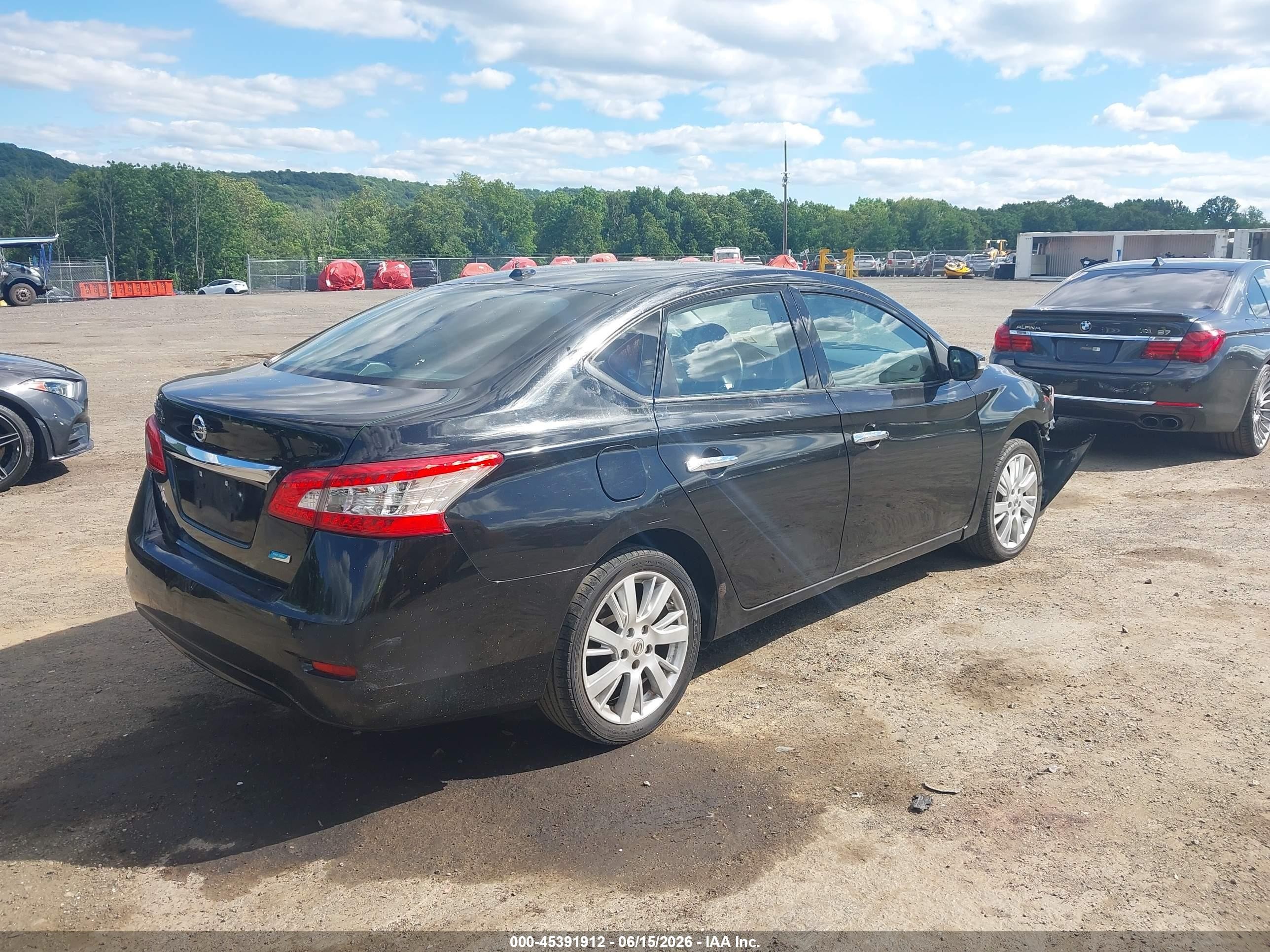 2014 Nissan Sentra Sl Черный vin: 3N1AB7AP2EY219948