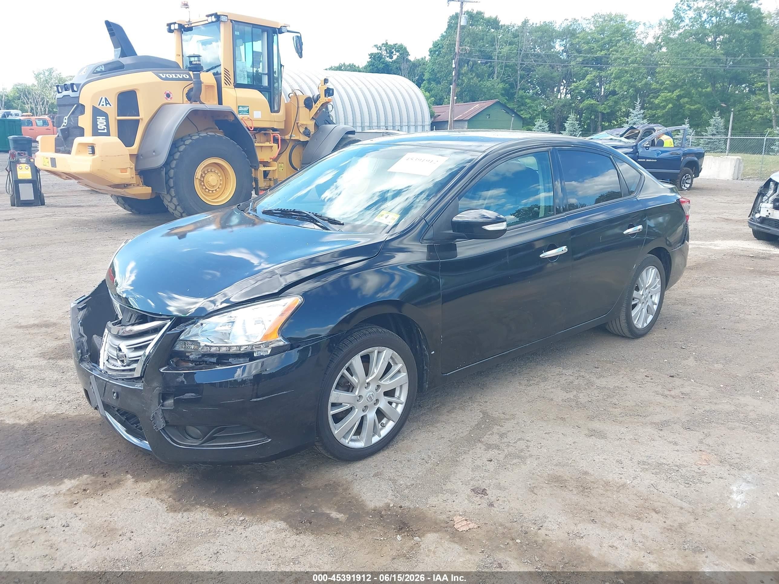 2014 Nissan Sentra Sl Черный vin: 3N1AB7AP2EY219948