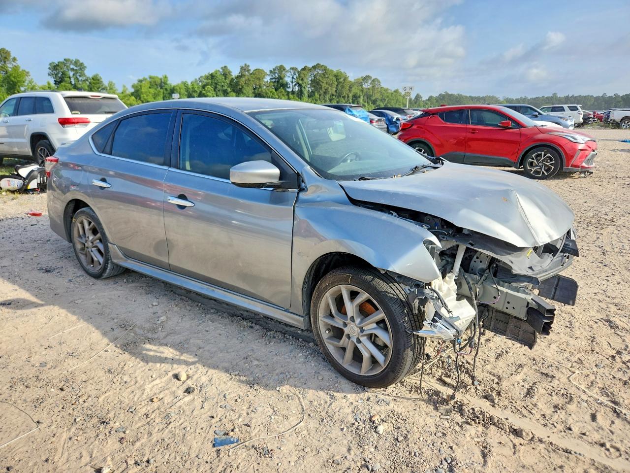 2014 Nissan Sentra Sr Silver vin: 3N1AB7AP2EY230612