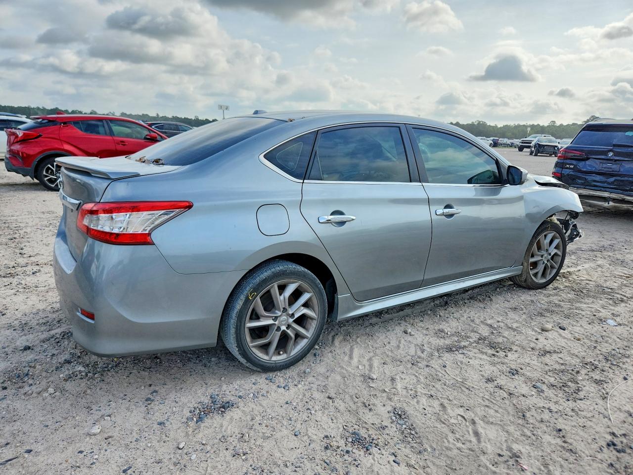 2014 Nissan Sentra Sr Silver vin: 3N1AB7AP2EY230612