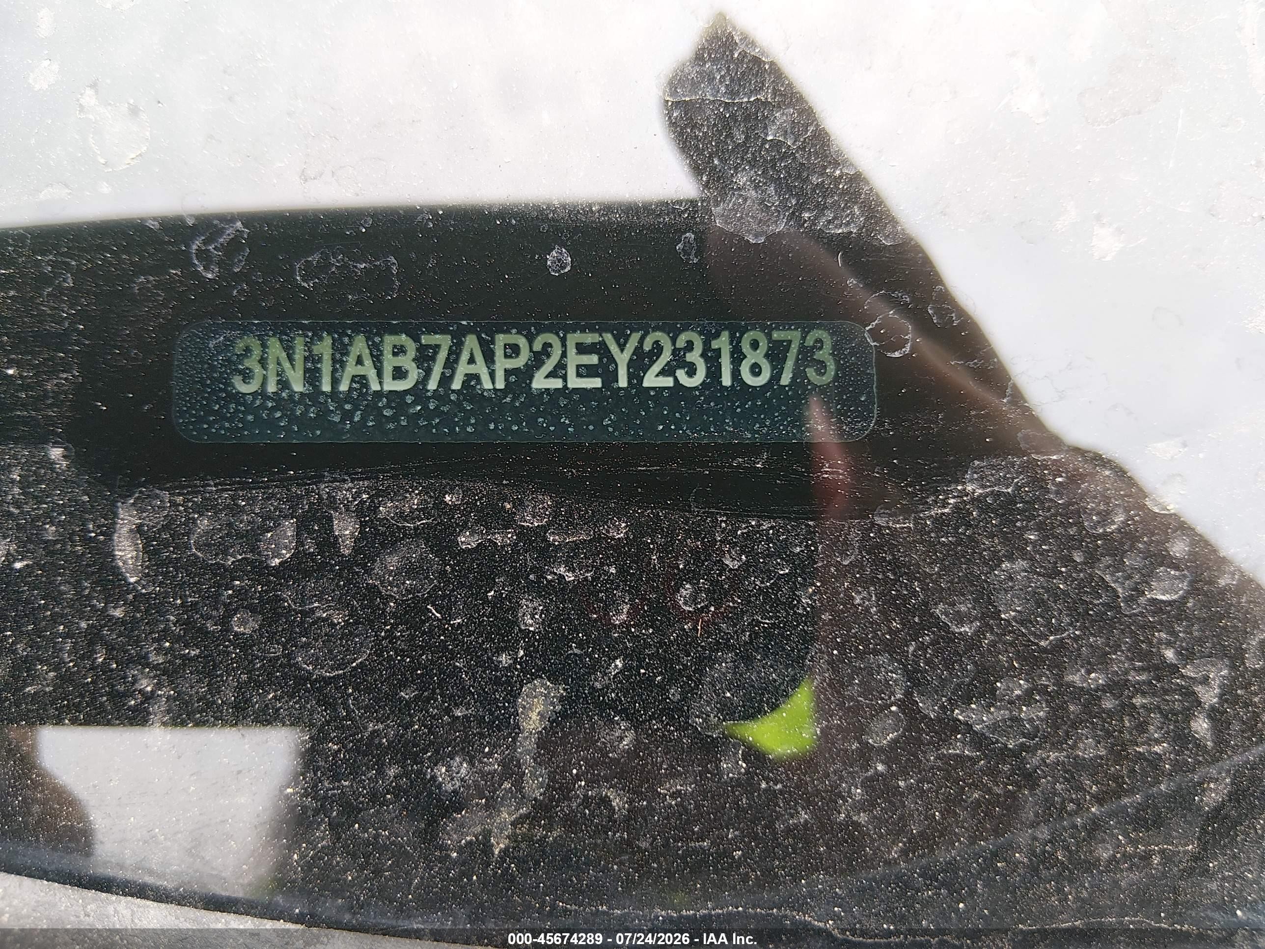 2014 Nissan Sentra Sv Серый vin: 3N1AB7AP2EY231873