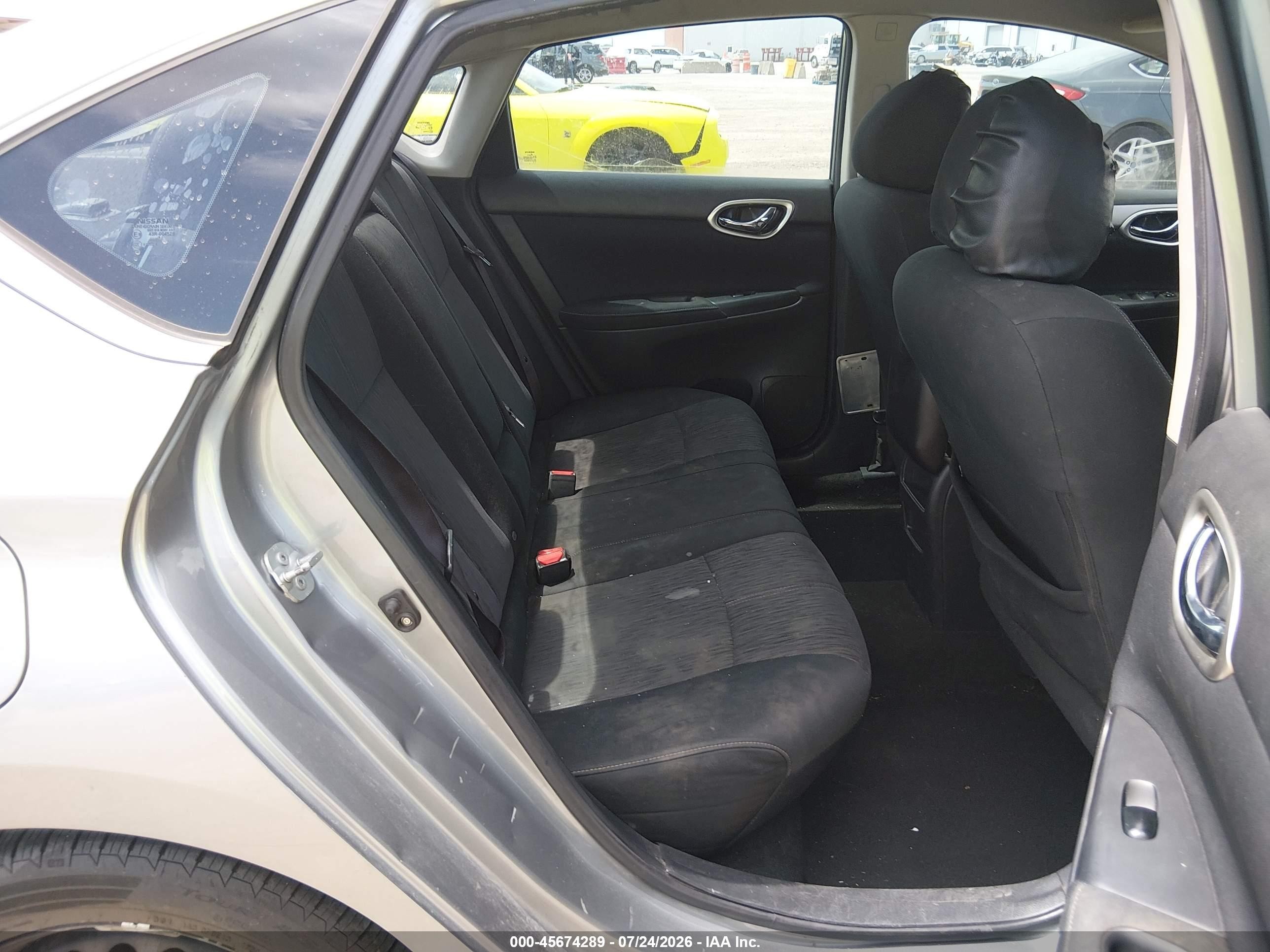 2014 Nissan Sentra Sv Серый vin: 3N1AB7AP2EY231873