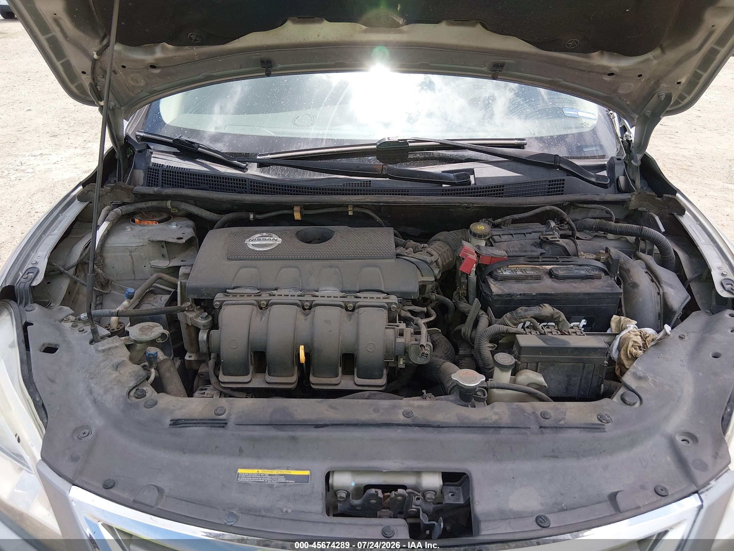 2014 Nissan Sentra Sv Серый vin: 3N1AB7AP2EY231873