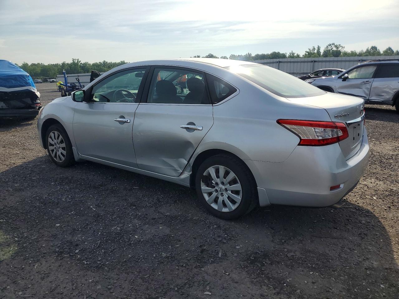 2014 Nissan Sentra Sv Silver vin: 3N1AB7AP2EY236166