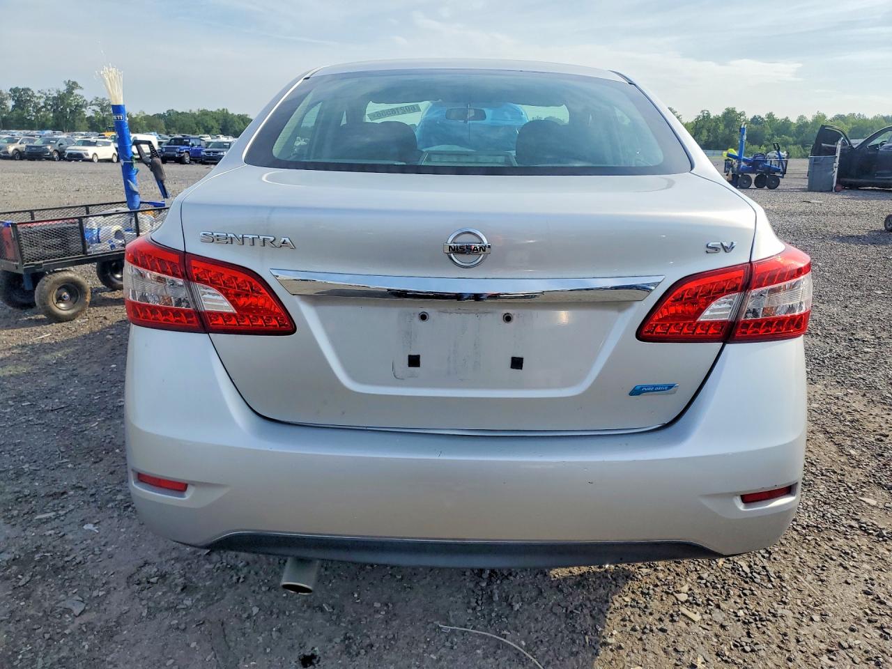 2014 Nissan Sentra Sv Silver vin: 3N1AB7AP2EY236166