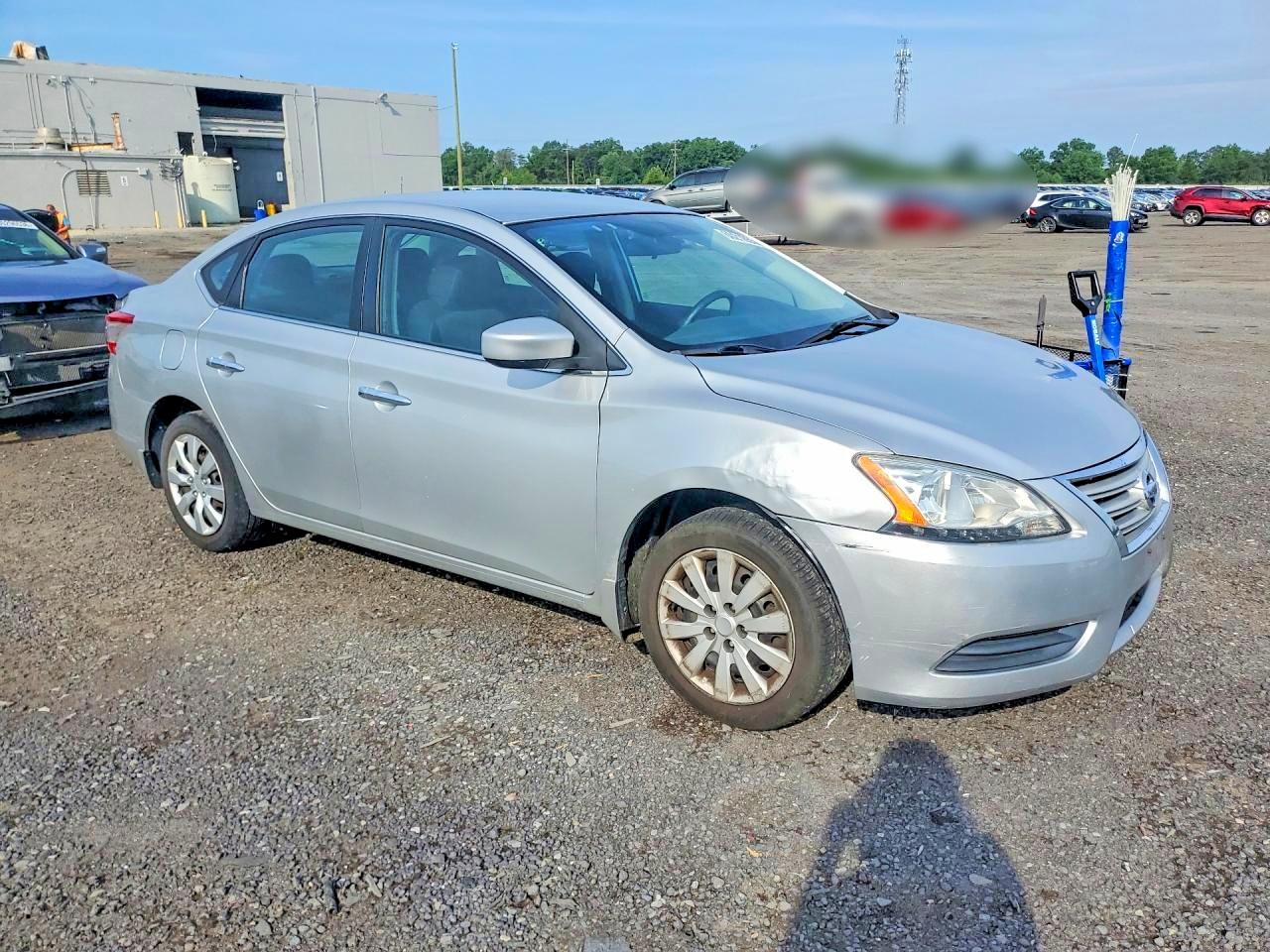2014 Nissan Sentra Sv Silver vin: 3N1AB7AP2EY236166