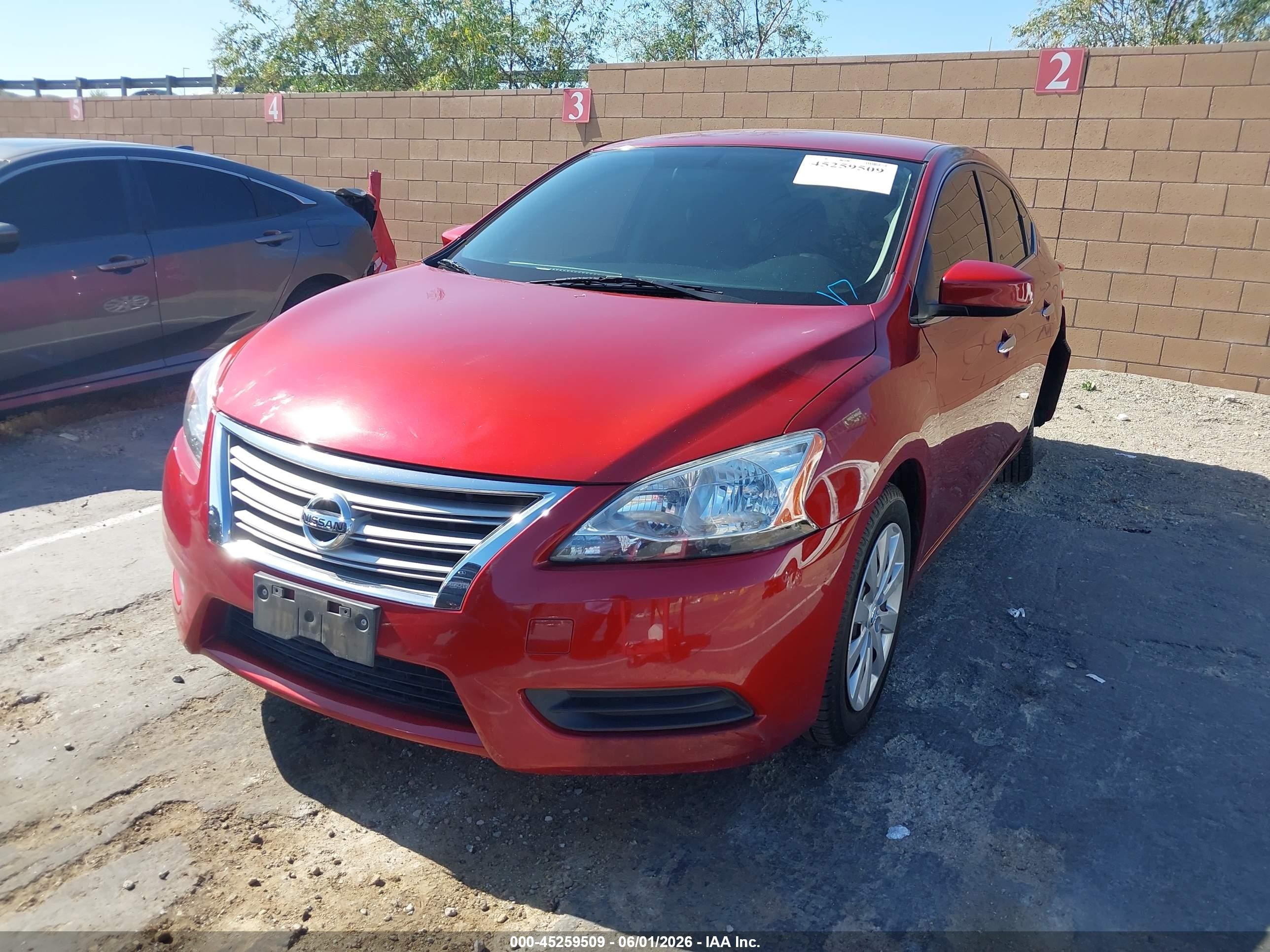 2014 Nissan Sentra Fe+ S/fe+ Sv/s/sl/sr/sv Red vin: 3N1AB7AP2EY237771