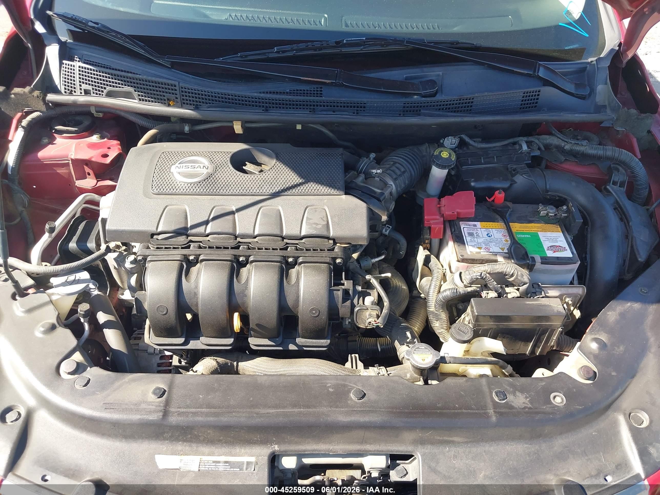 2014 Nissan Sentra Fe+ S/fe+ Sv/s/sl/sr/sv Red vin: 3N1AB7AP2EY237771
